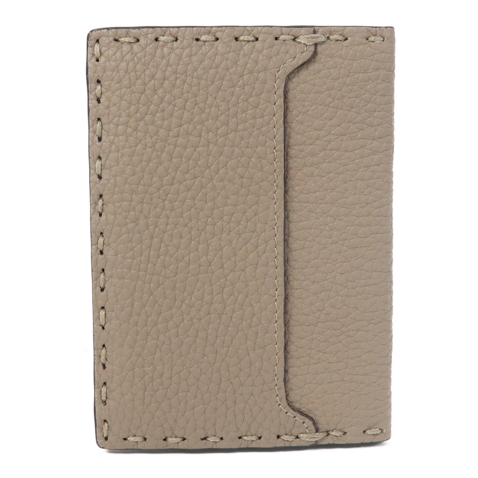 FENDI 【激減優惠】牛皮皮革Card Case卡片套米色