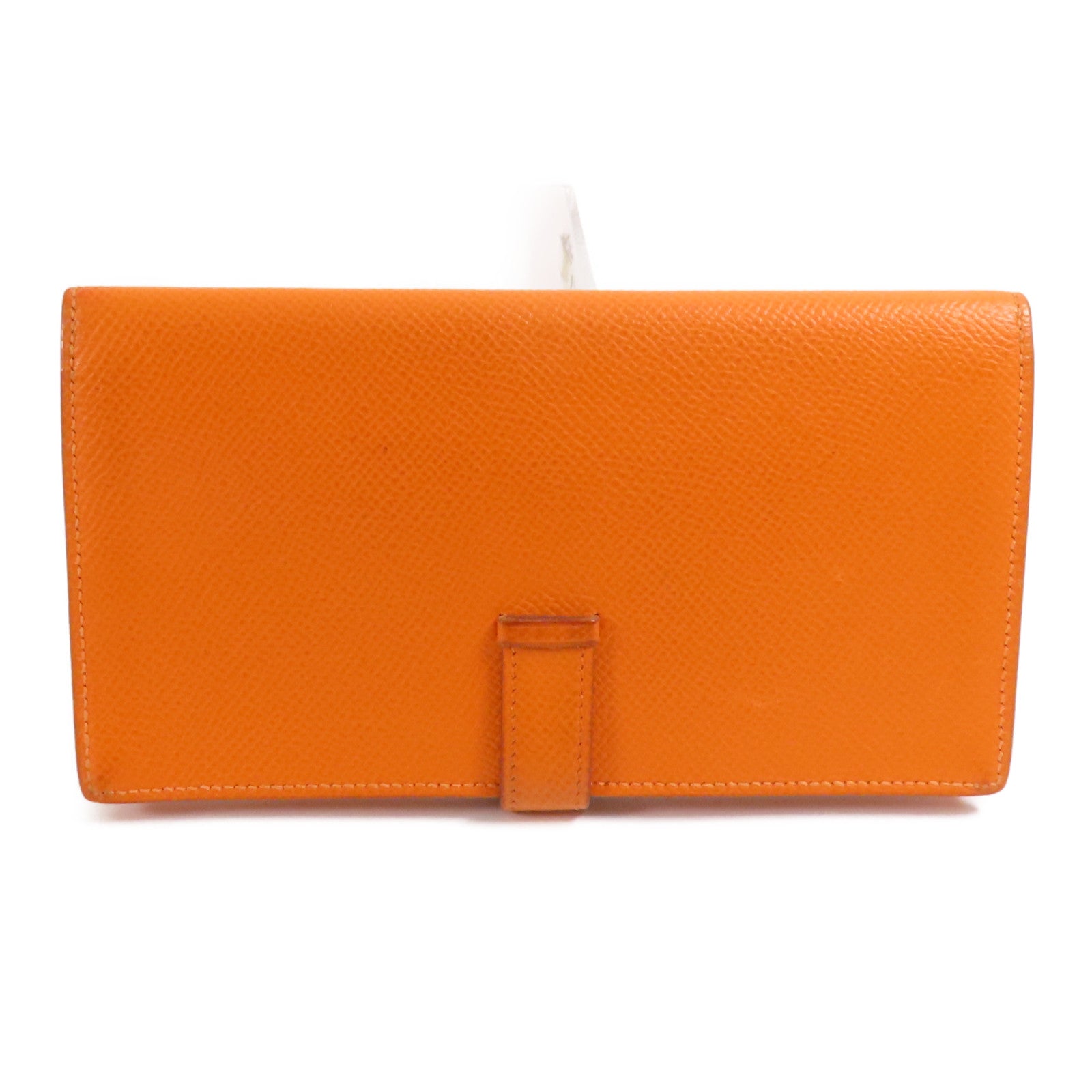 HERMES Epsom皮革Bearn Long Wallet銀扣長錢包