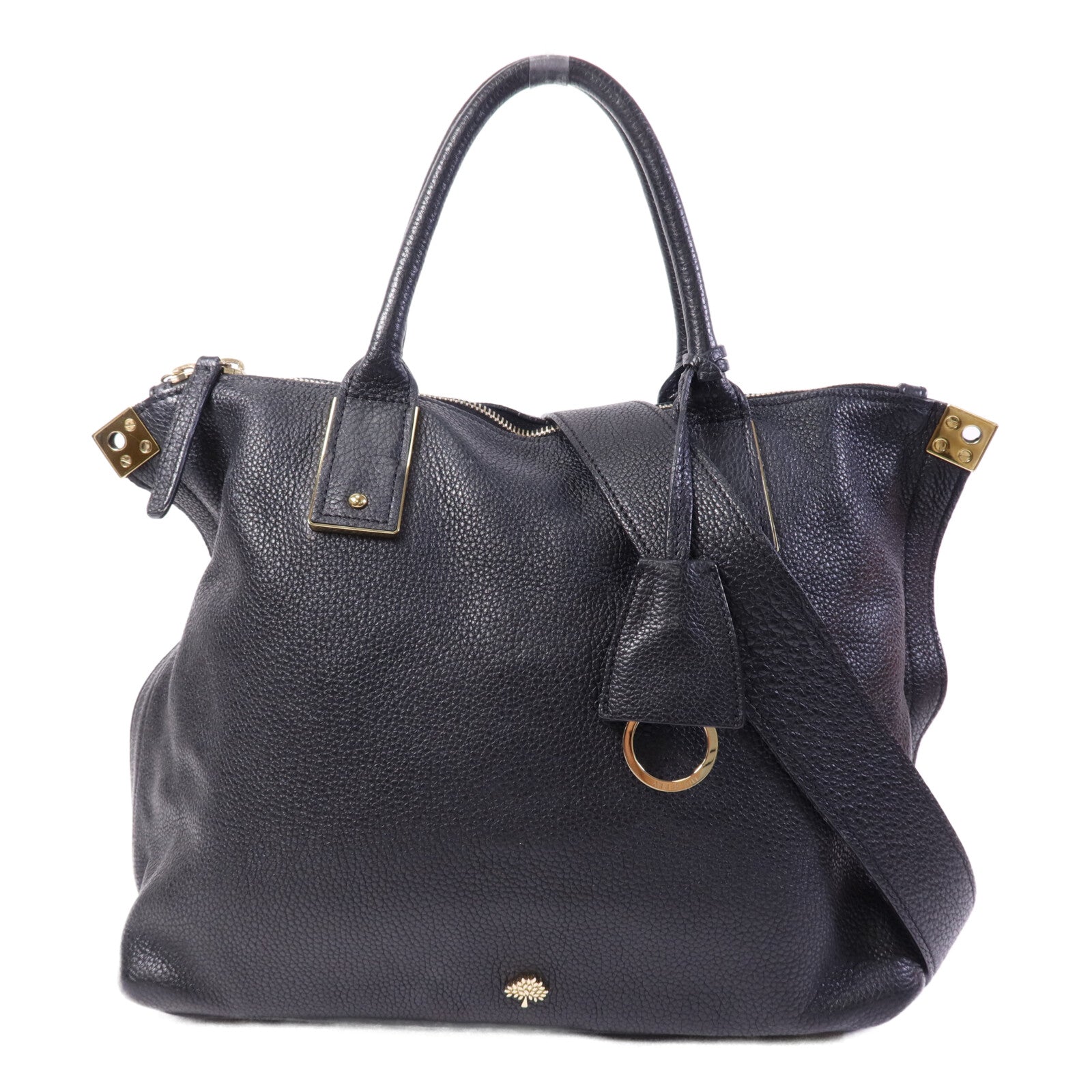 MULBERRY 牛皮皮革2 Way Shoulder Bag金扣手挽肩背兩用袋