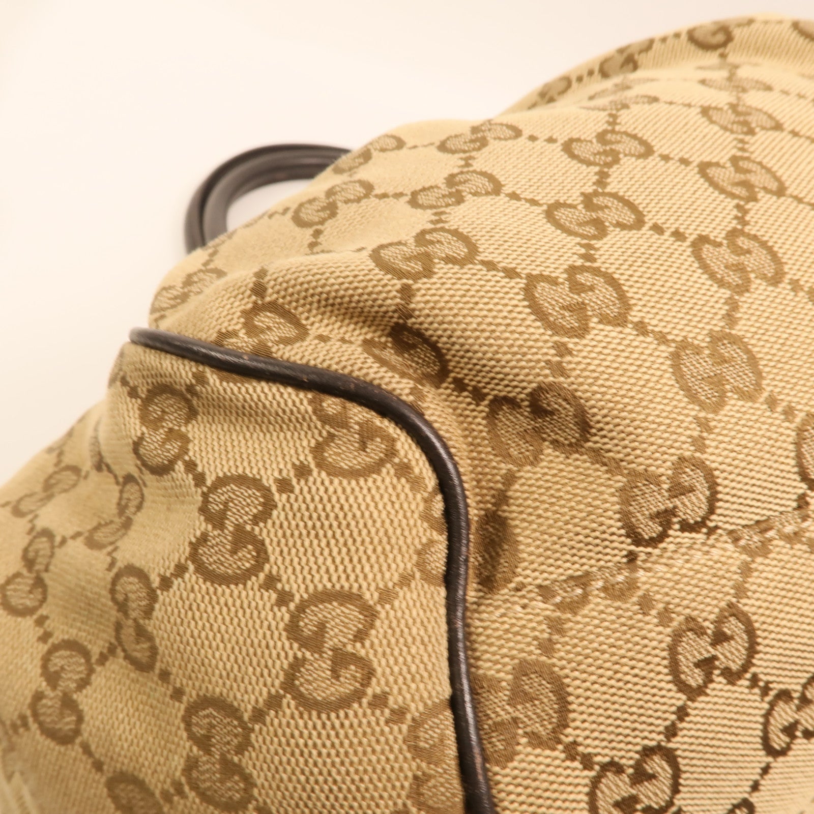GUCCI 帆布GG Sukey金扣手挽肩背兩用袋