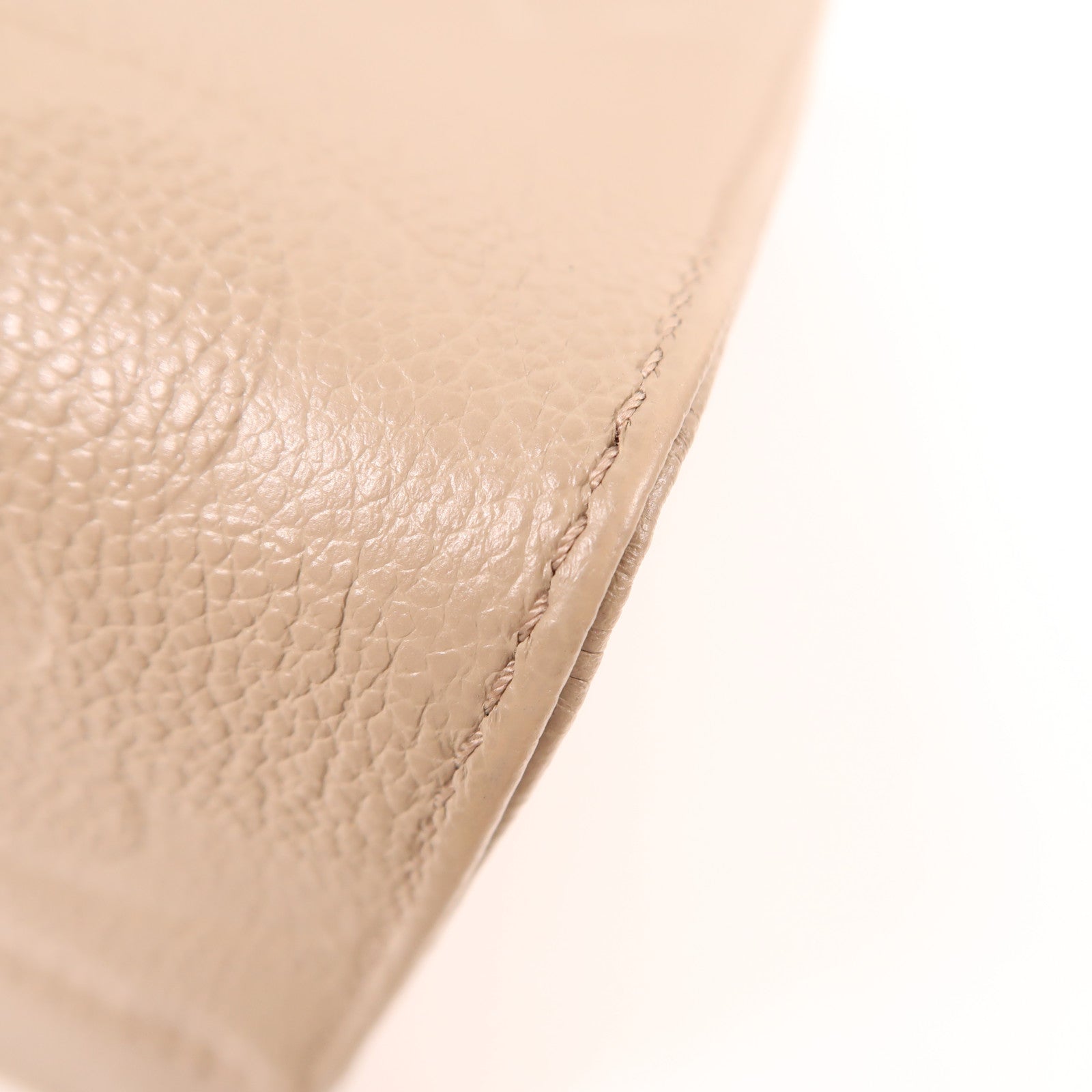LOUIS VUITTON Monogram Empreinte OnTheGo MM金扣手挽肩背兩用袋米色