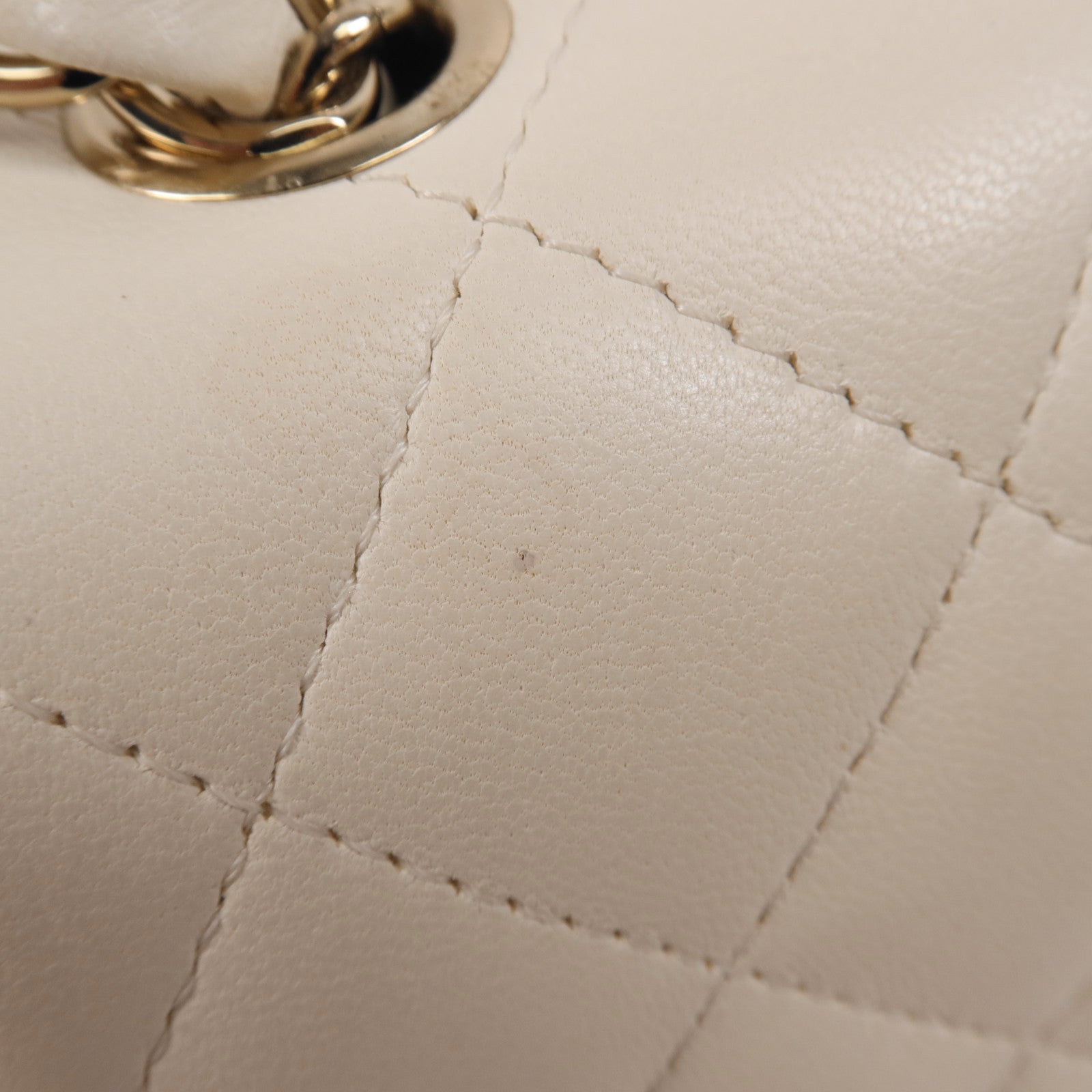 CHANEL 牛皮皮革Chain Shoulder金扣鏈帶肩背袋