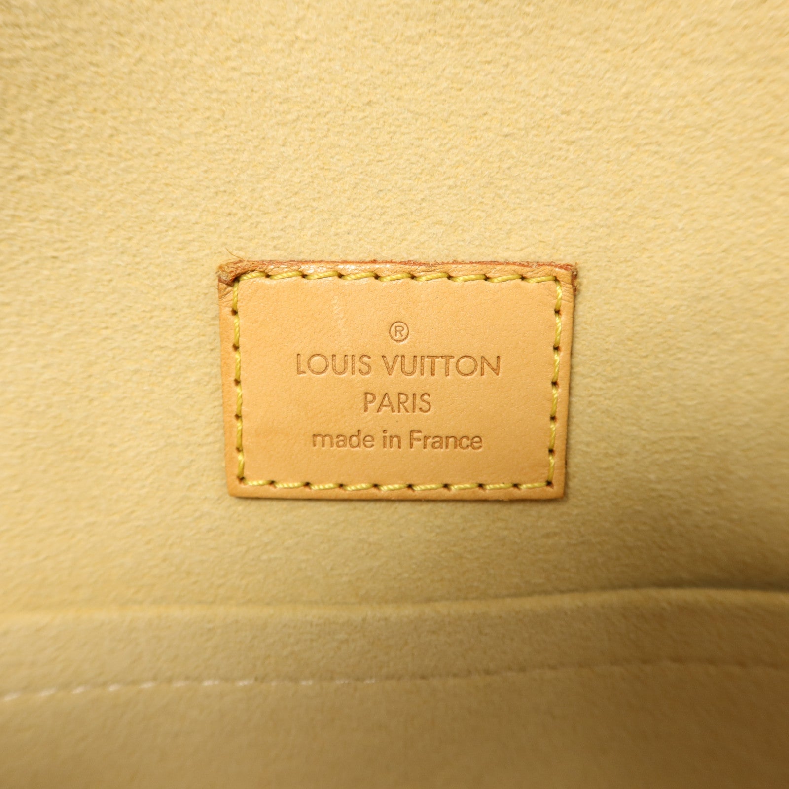 LOUIS VUITTON Monogram Manhattan GM金扣手挽袋棕色
