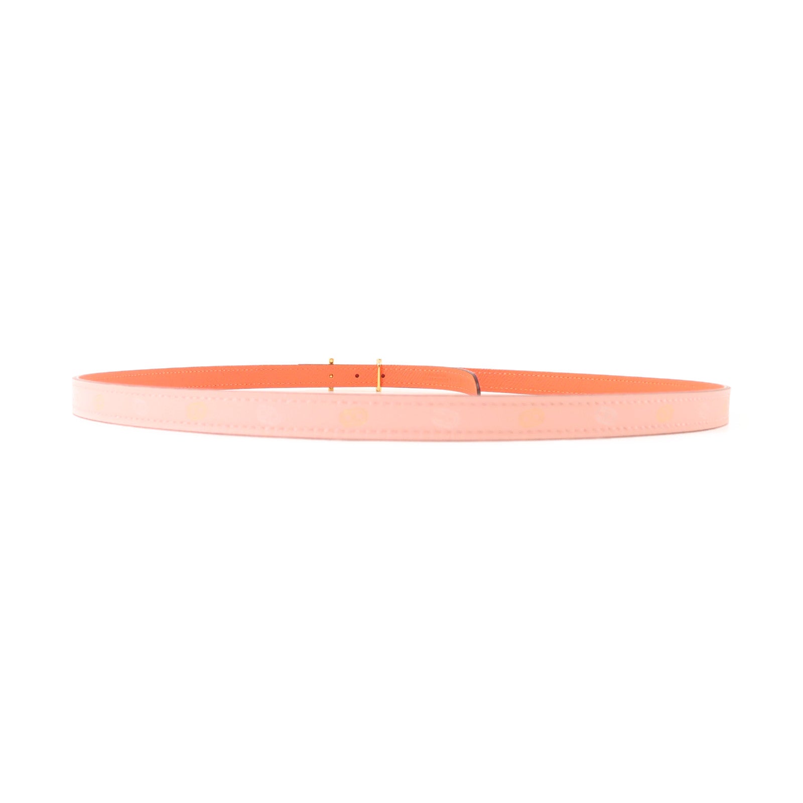 HERMES 【激減優惠】Swift皮革Belt金扣皮帶Rose Sakura