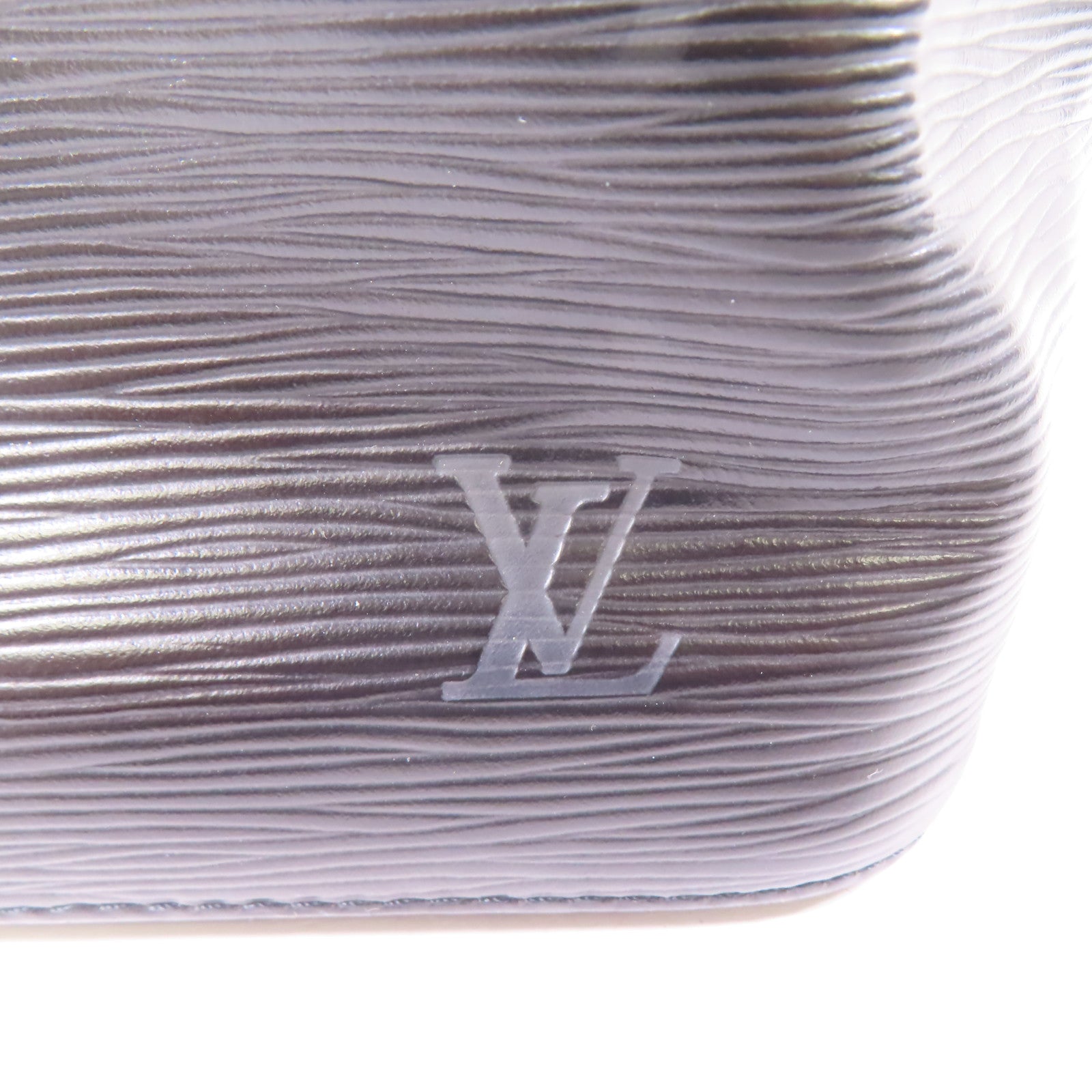 LOUIS VUITTON Epi Noe Bucket Bag金扣肩背袋黑色
