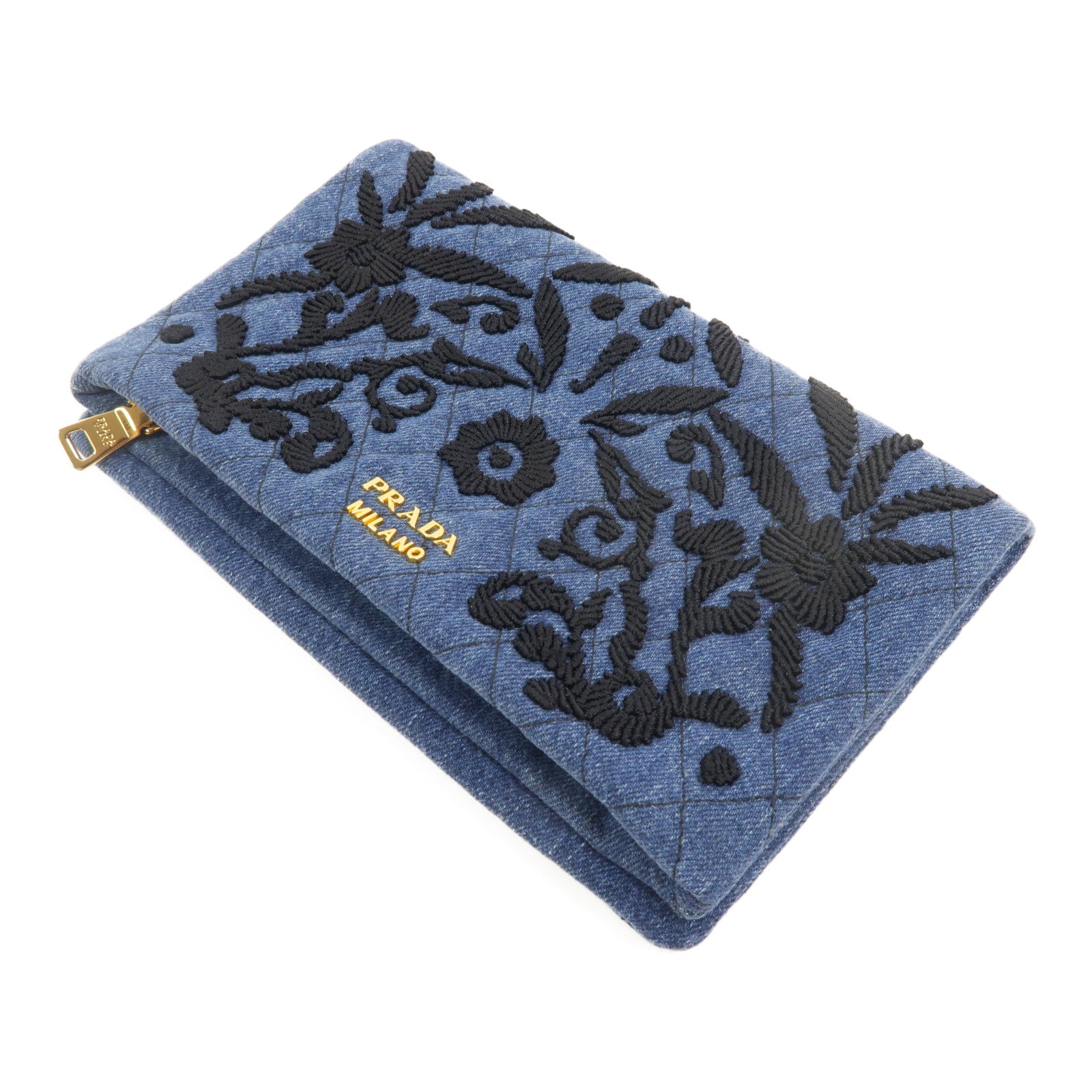 PRADA 牛仔布Clutch手拿包