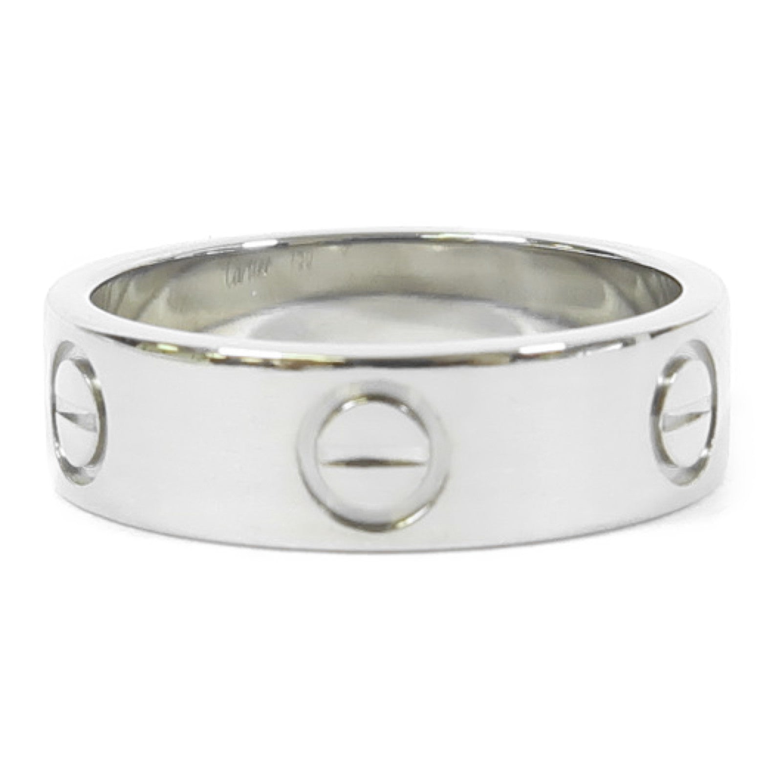 CARTIER 18K白金Love Ring戒指銀色US#6