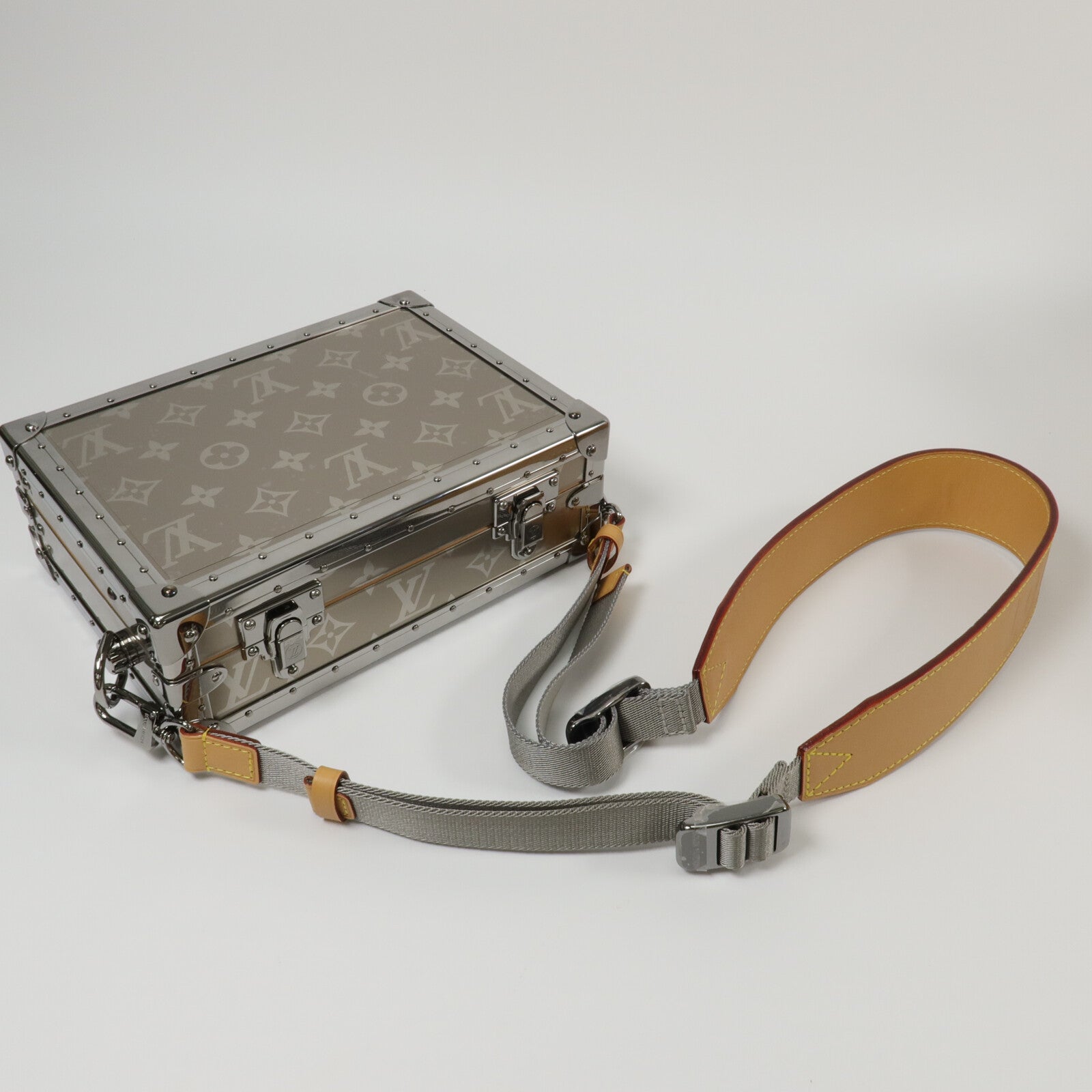 LOUIS VUITTON Monogram Titanium Clutch Box手拿包