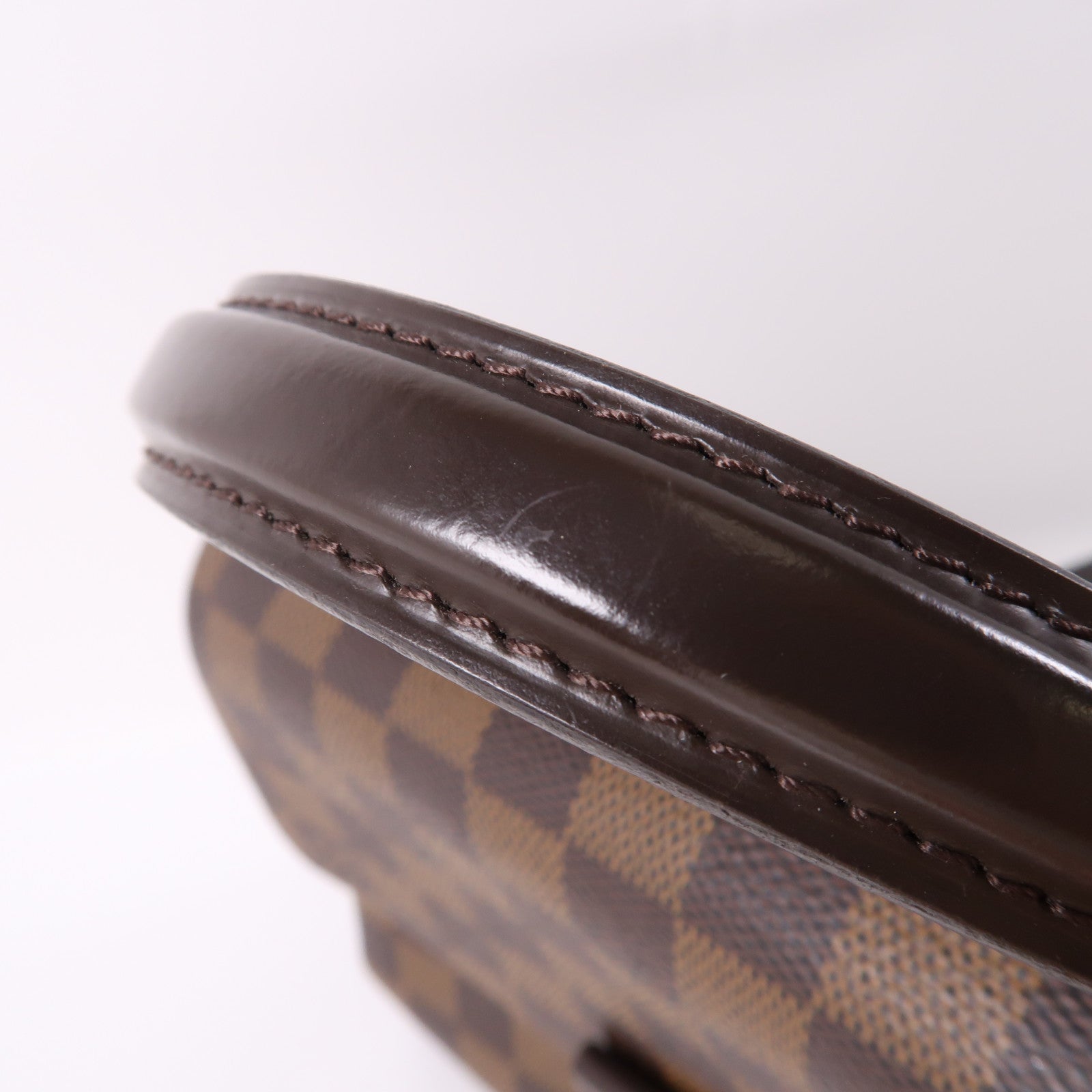 LOUIS VUITTON Damier Croisette金扣手挽肩背兩用袋啡色