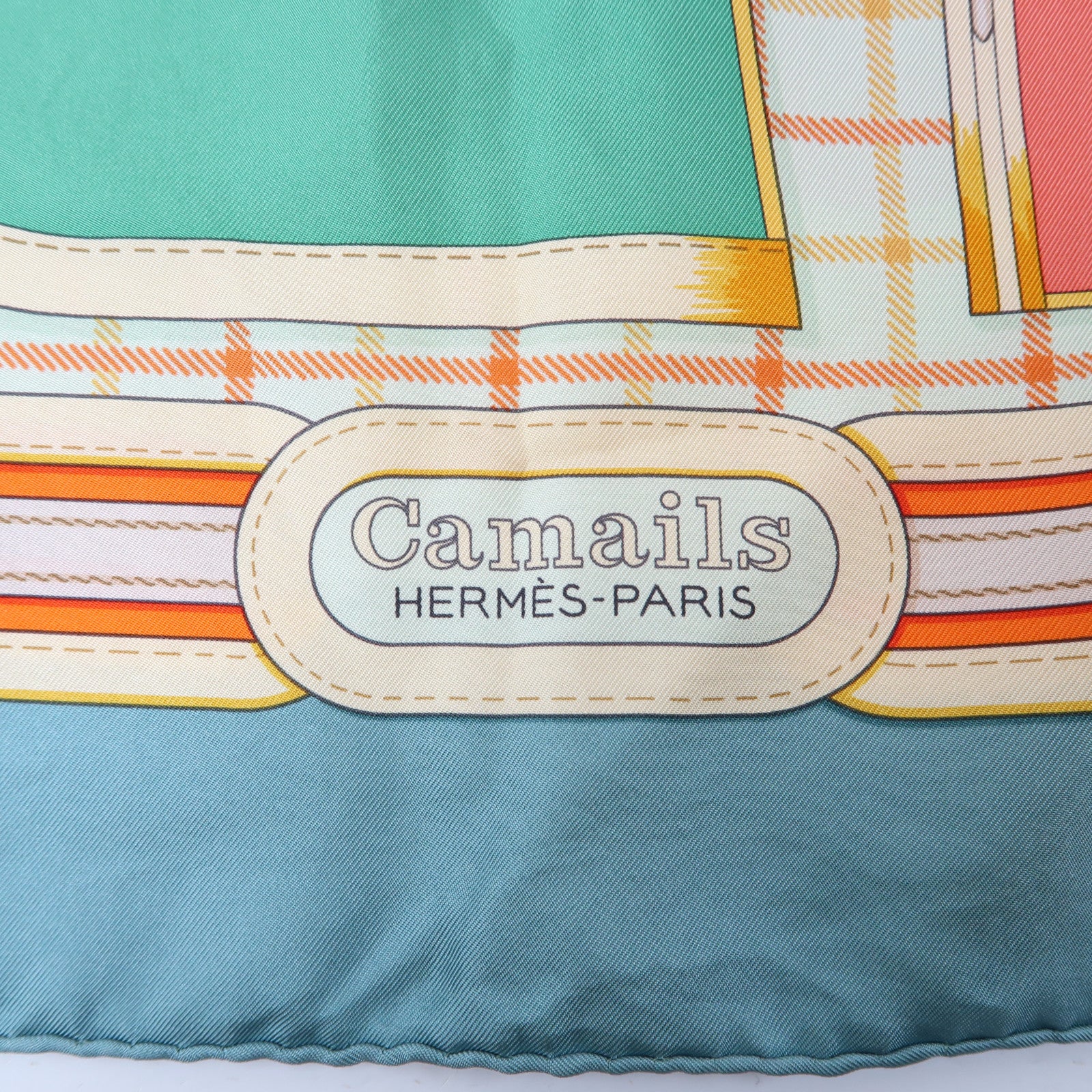 HERMES 絲質Scarf絲巾彩色