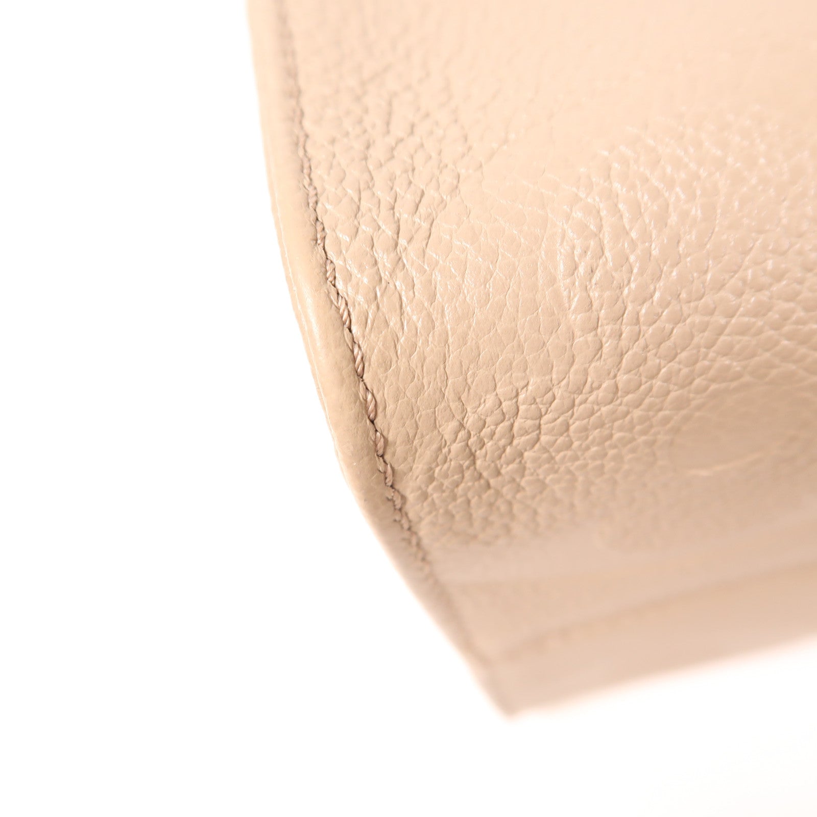 LOUIS VUITTON Monogram Empreinte OnTheGo MM金扣手挽肩背兩用袋米色