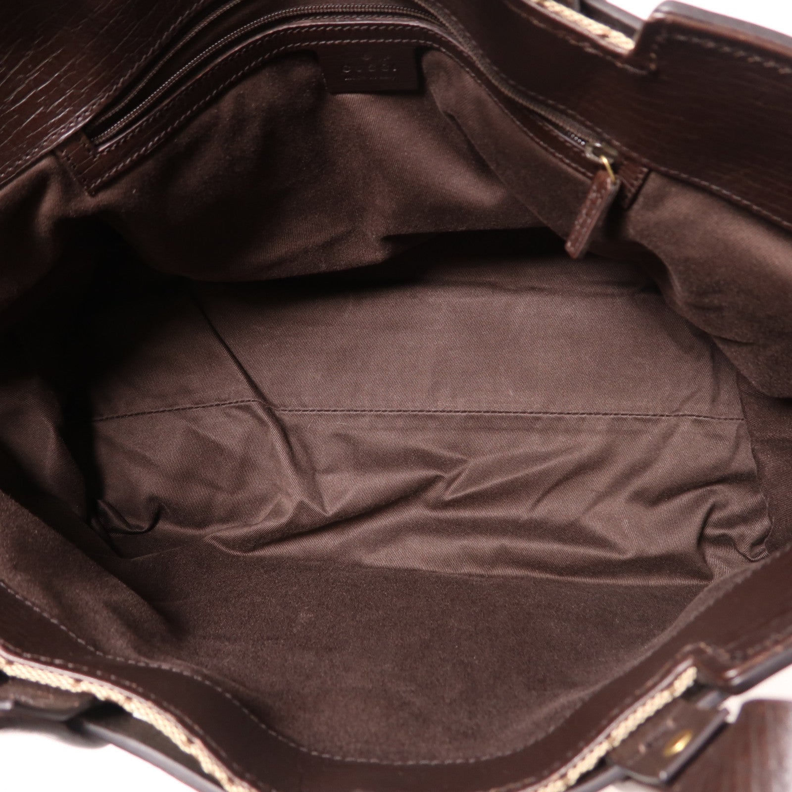 GUCCI 帆布/皮革Hand Bag金扣手挽袋