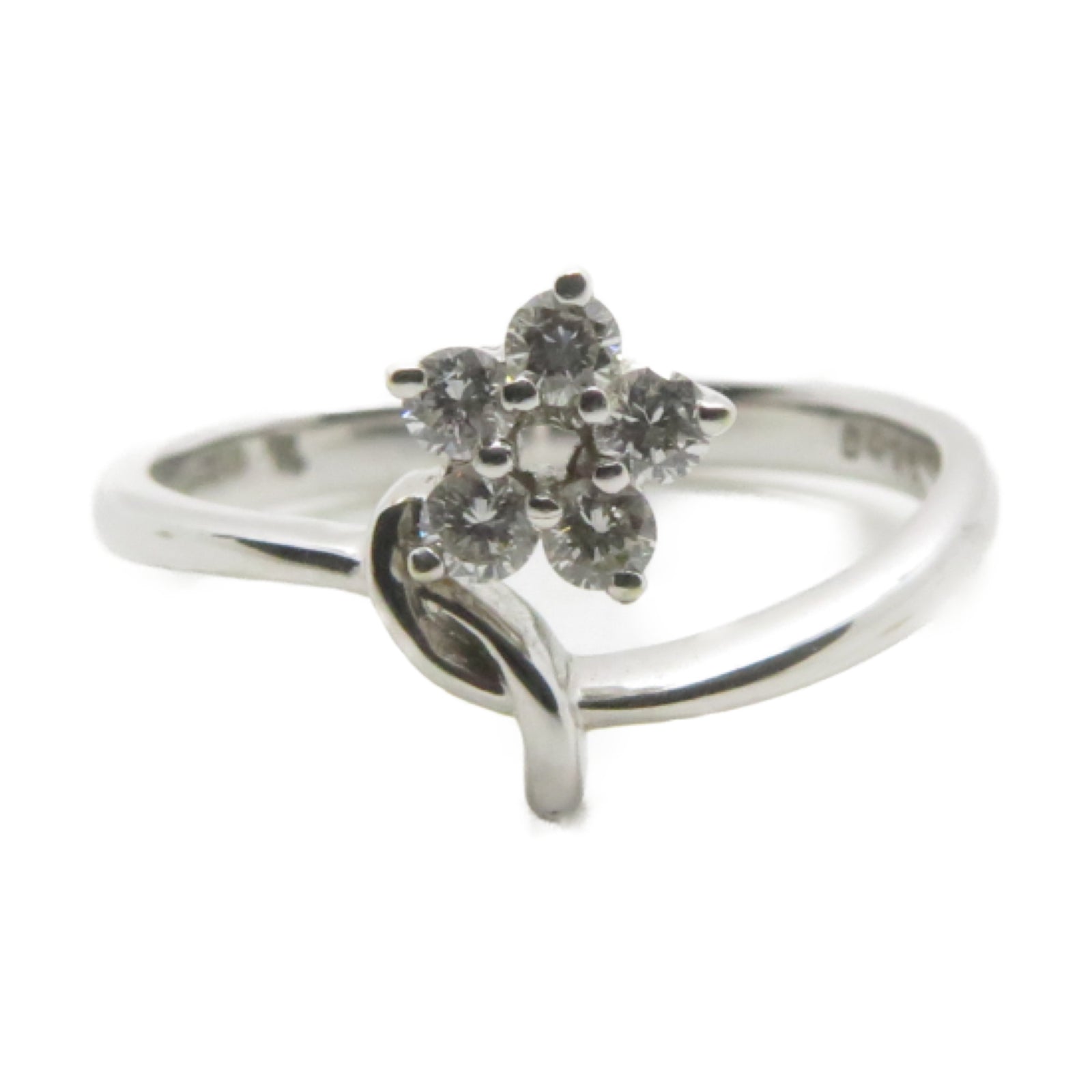 JEWELRY 【激減優惠】18K白金Ring 0.15ct鑽石戒指US#5.9
