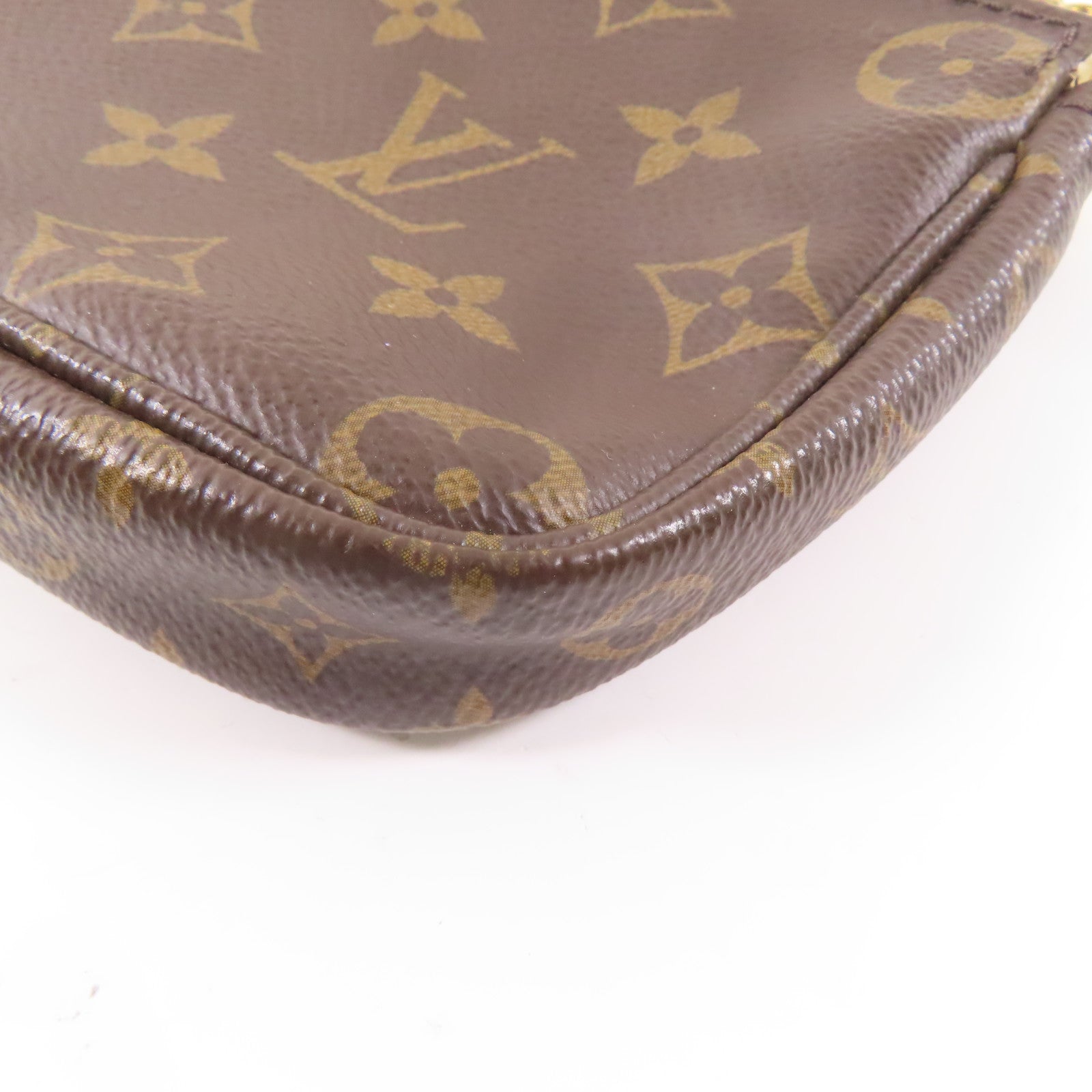 LOUIS VUITTON Monogram Multi Pochette Accessoires金扣肩背袋棕色