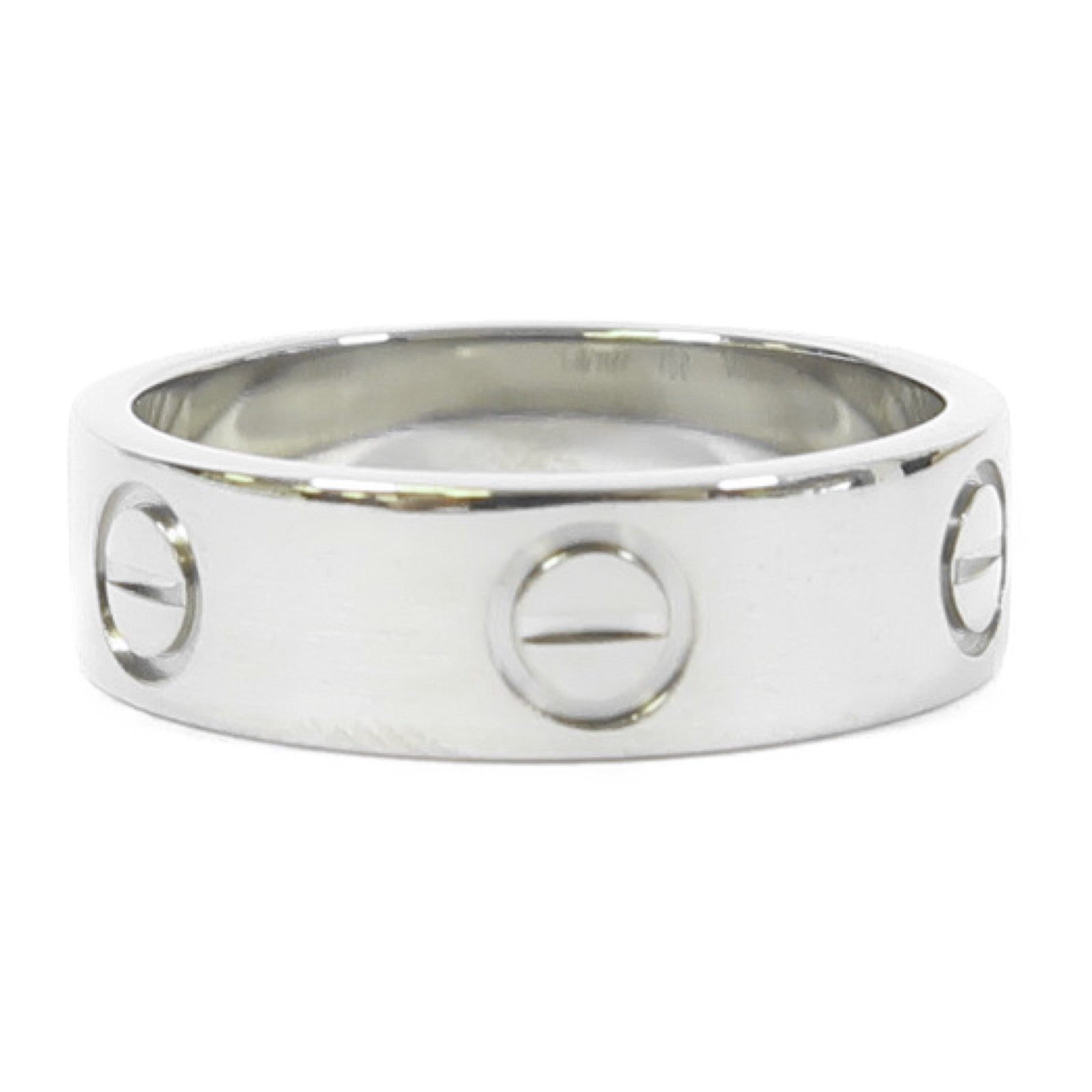 CARTIER 18K白金Love Ring戒指銀色US#6