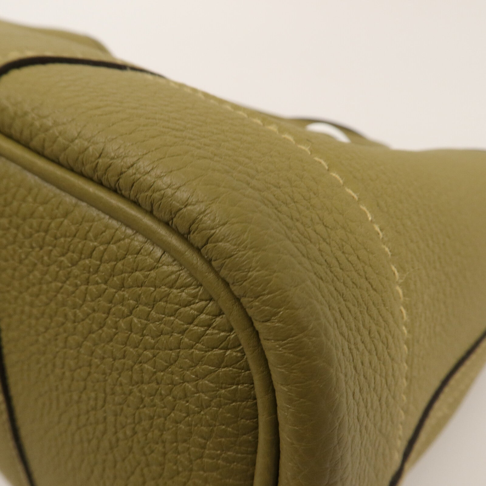 HERMES Negonda皮革Mini Garden Party手挽袋Dune