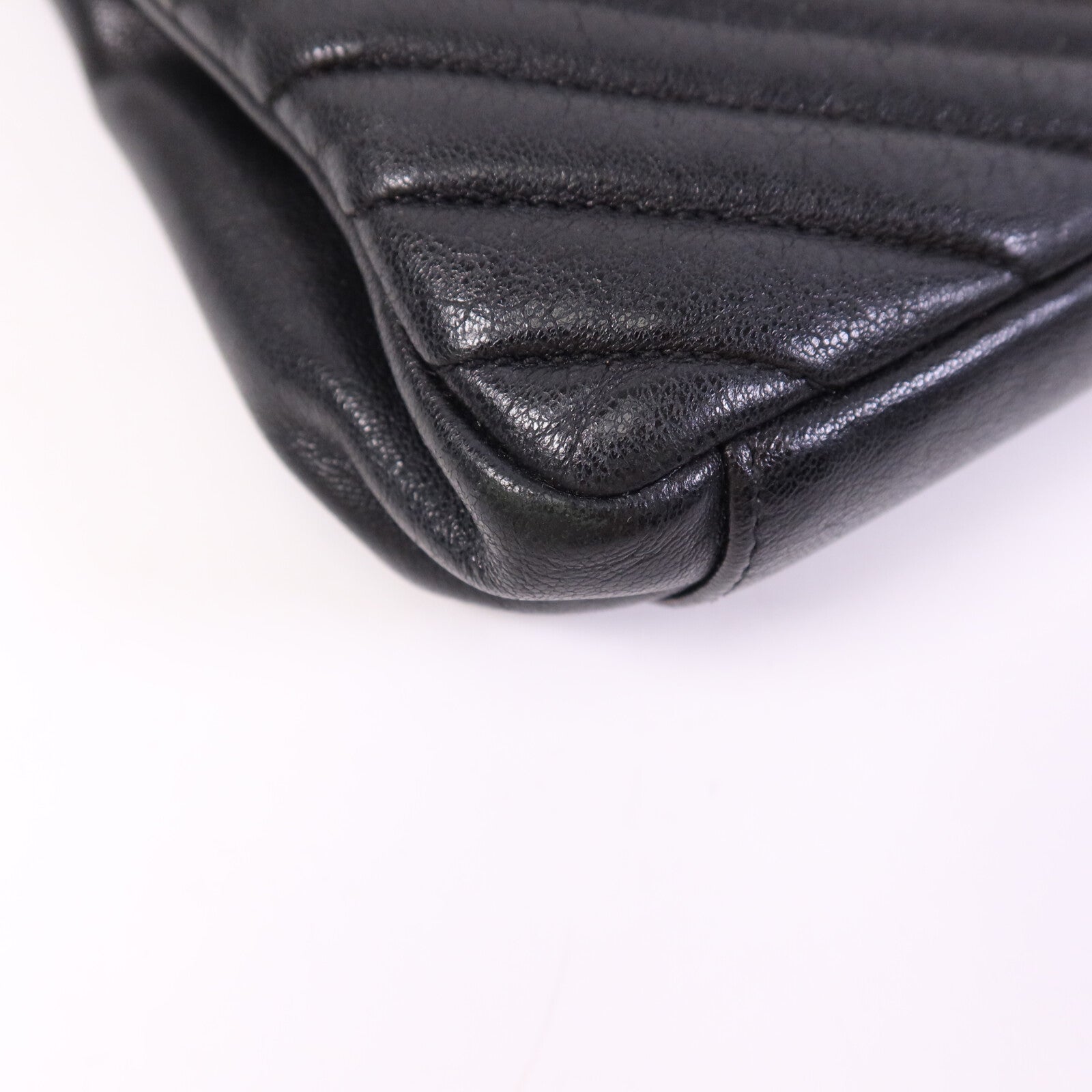 YVES SAINT LAURENT 牛皮皮革2 Way Shoulder Bag金扣手挽肩背兩用袋