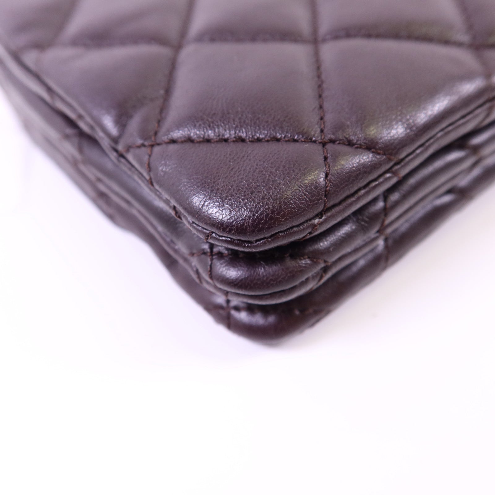 CHANEL 牛皮皮革Chain Shoulder Bag金扣鏈帶肩背袋