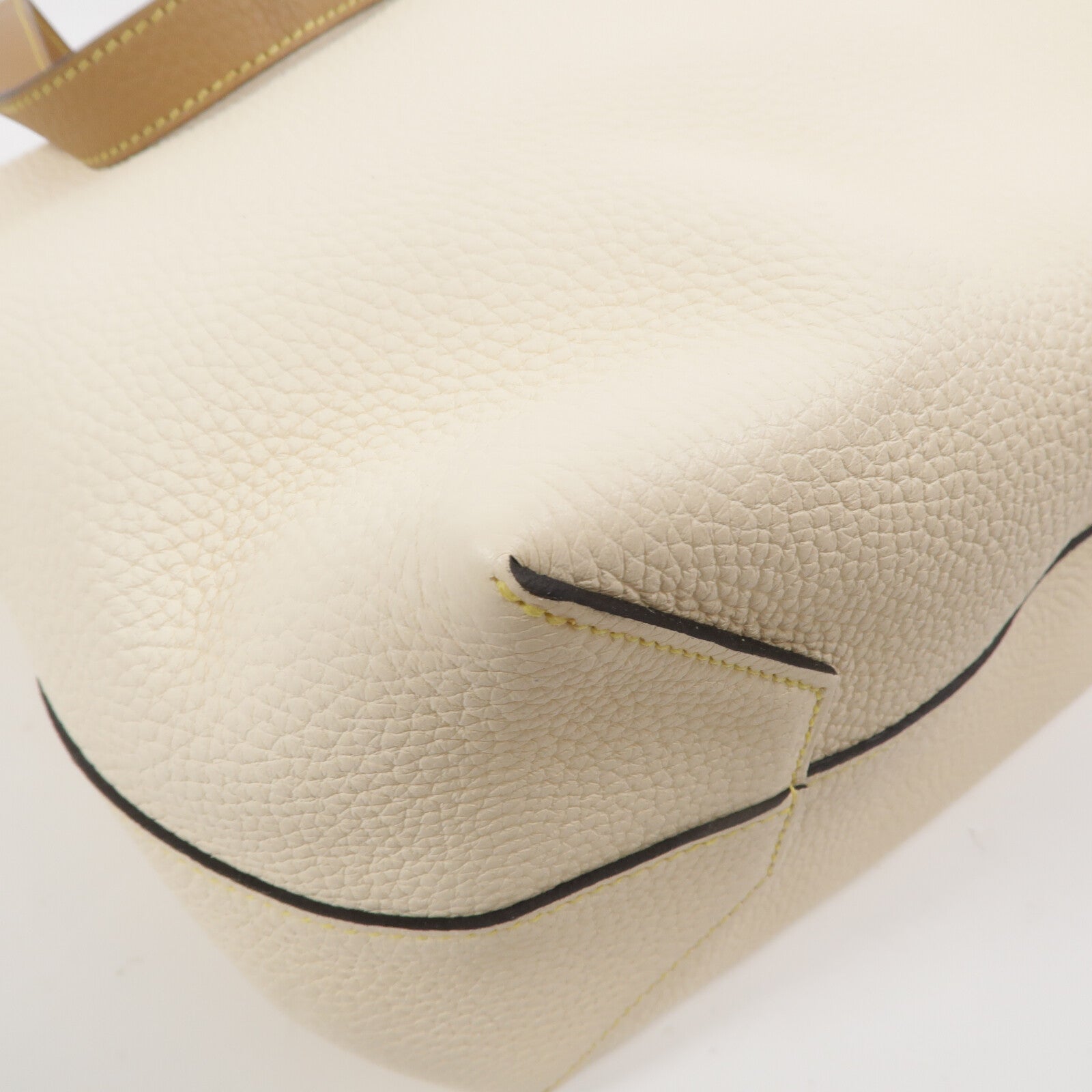 HERMES Togo皮革Cabasellier 46手挽袋Nata/Chai