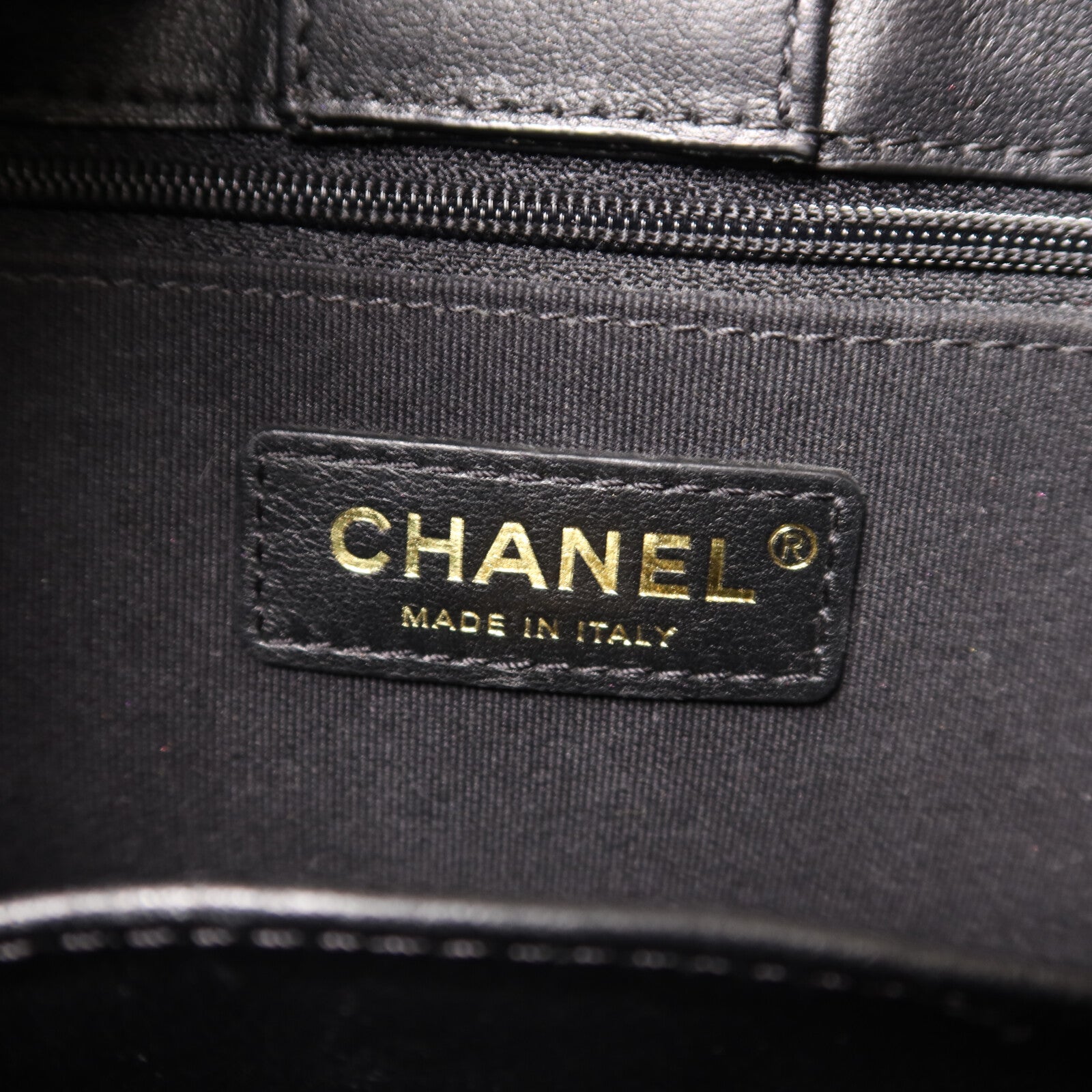 CHANEL 牛皮皮革Hobo鏈帶手挽肩背兩用袋