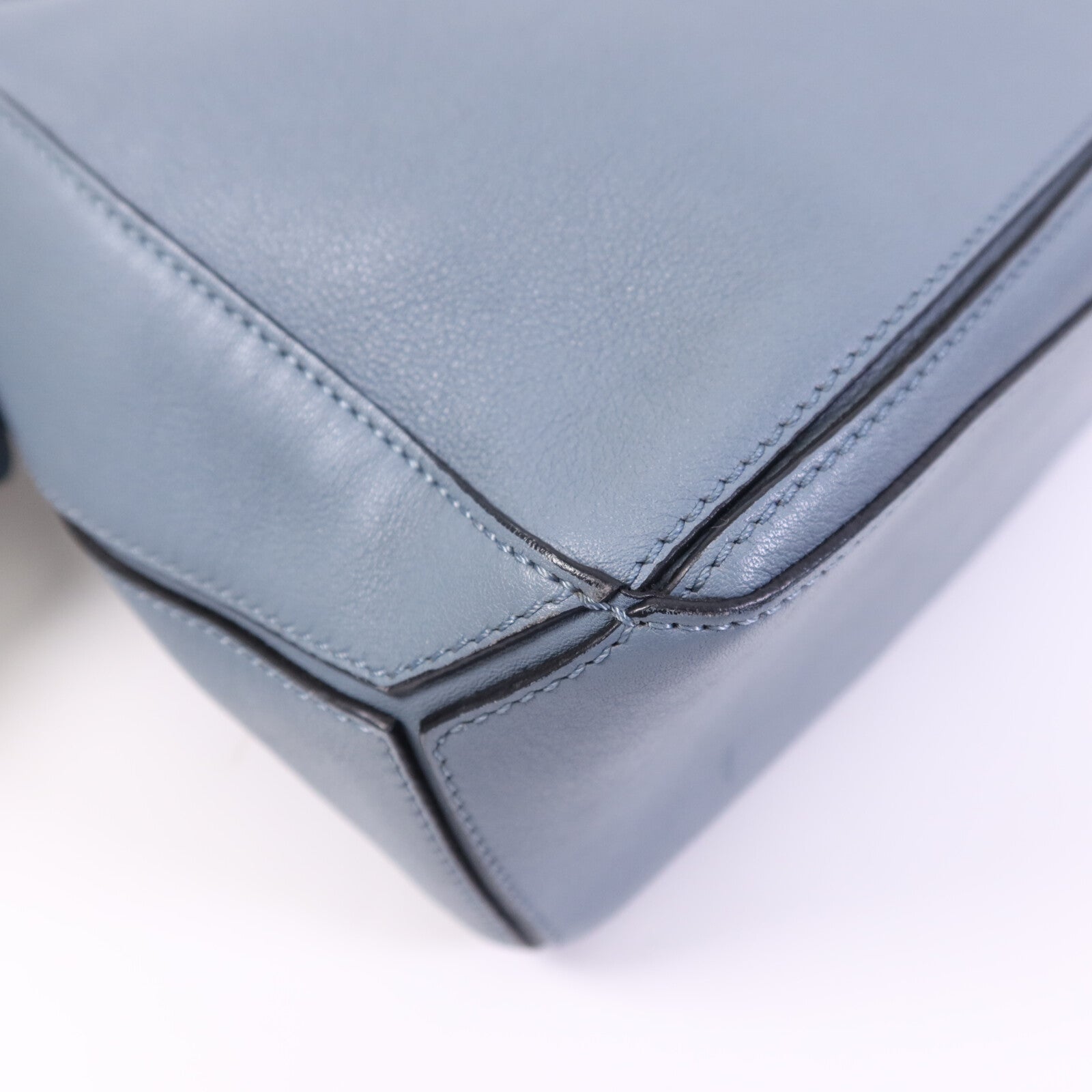 LOEWE 牛皮皮革Puzzzle Small銀扣手挽肩背兩用袋