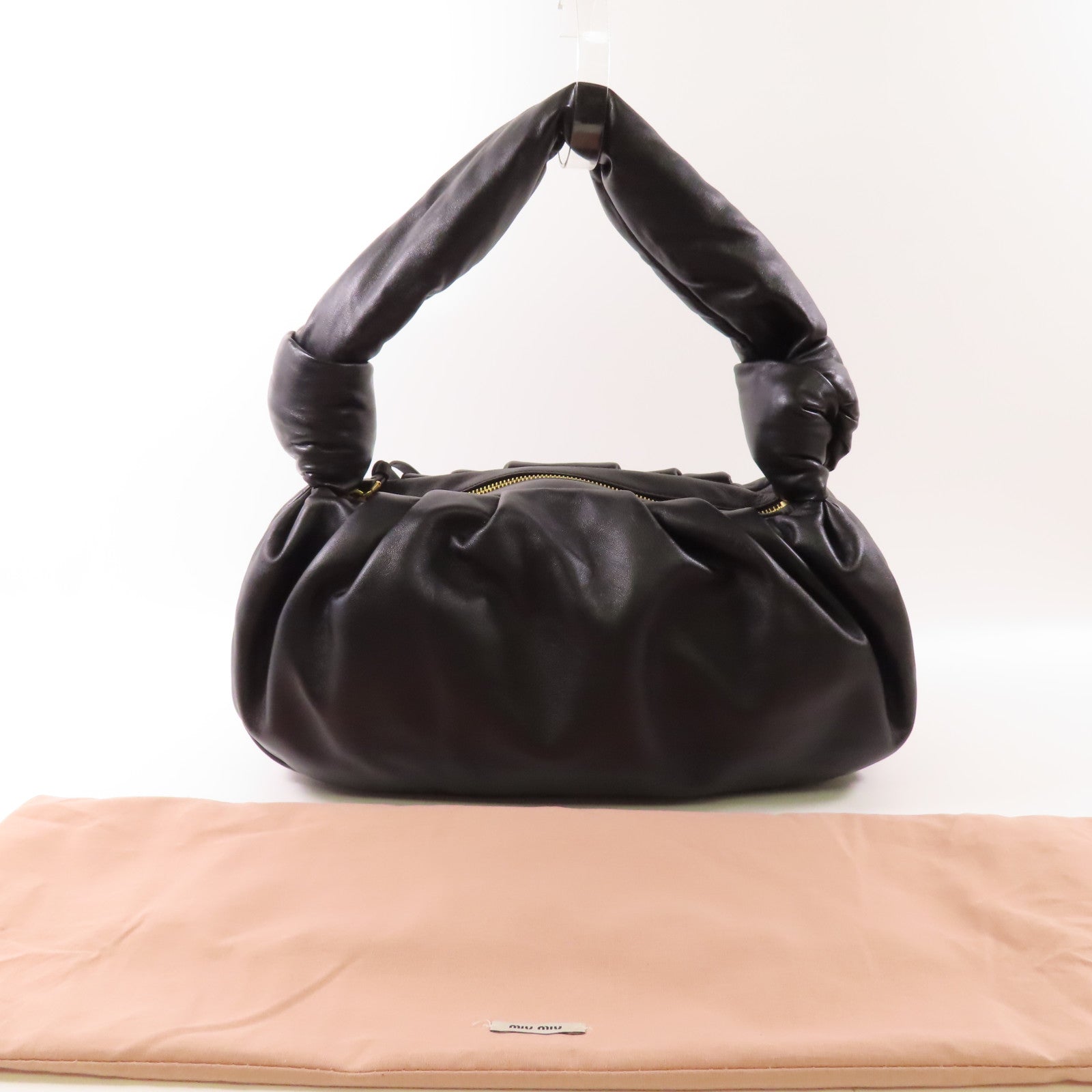 Miu Miu 羊皮皮革Shoulder Bag金扣肩背袋