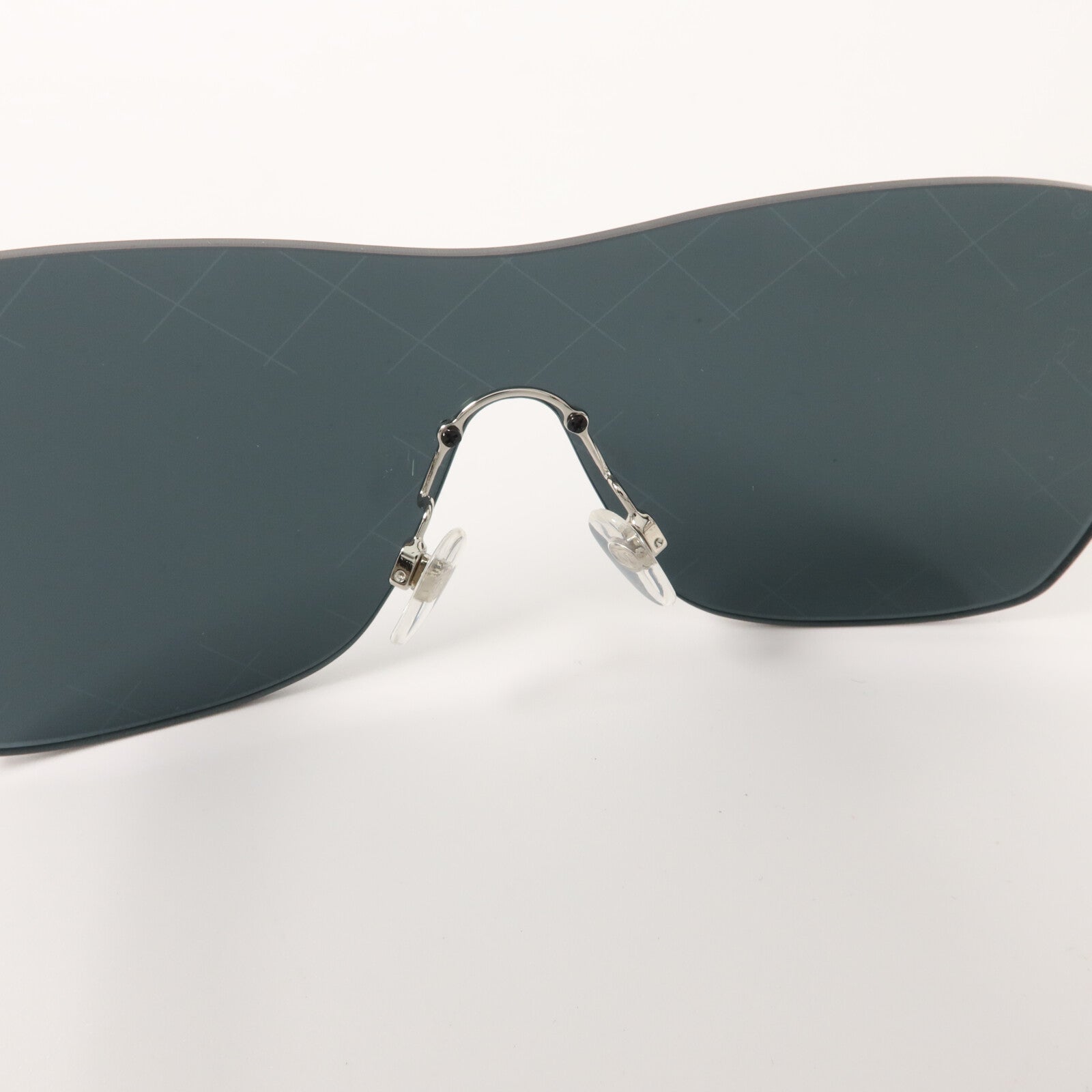 CHANEL PVC/金屬Runway Shield Sunglass太陽眼鏡