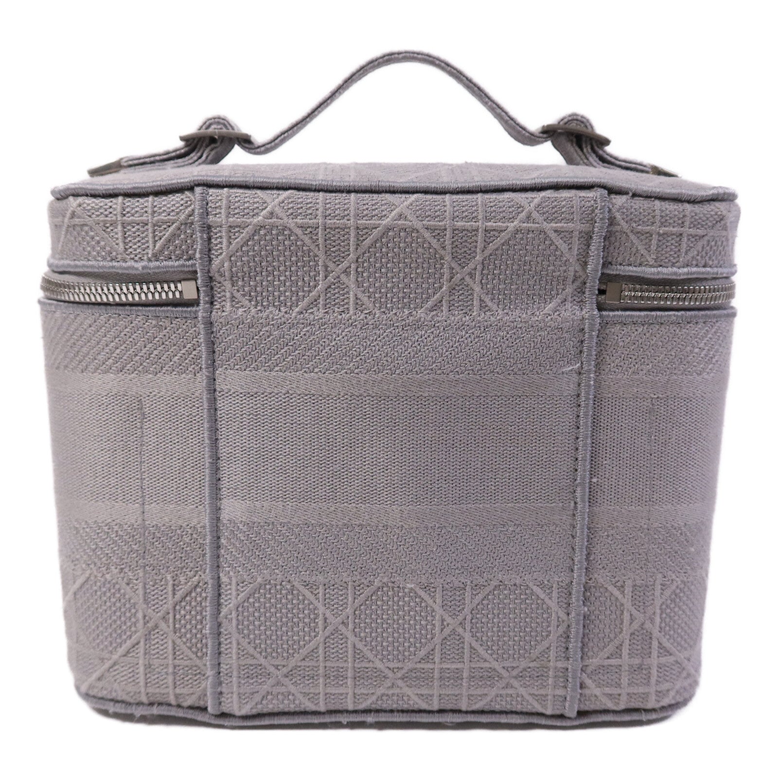 Dior 帆布Travel Vanity Case銀扣手挽袋