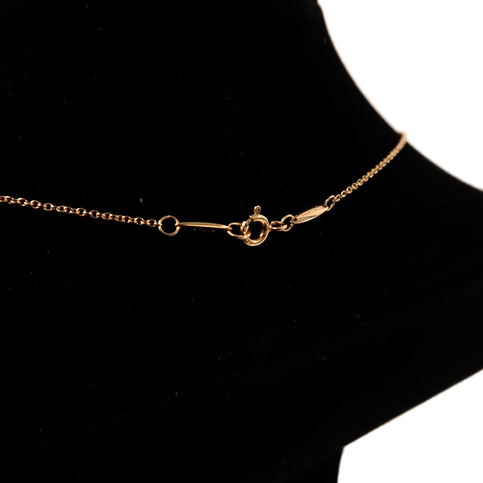 TIFFANY＆CO 【激減優惠】18K玫瑰金Heart Diamond Necklace 0.17ct鑽石項鍊