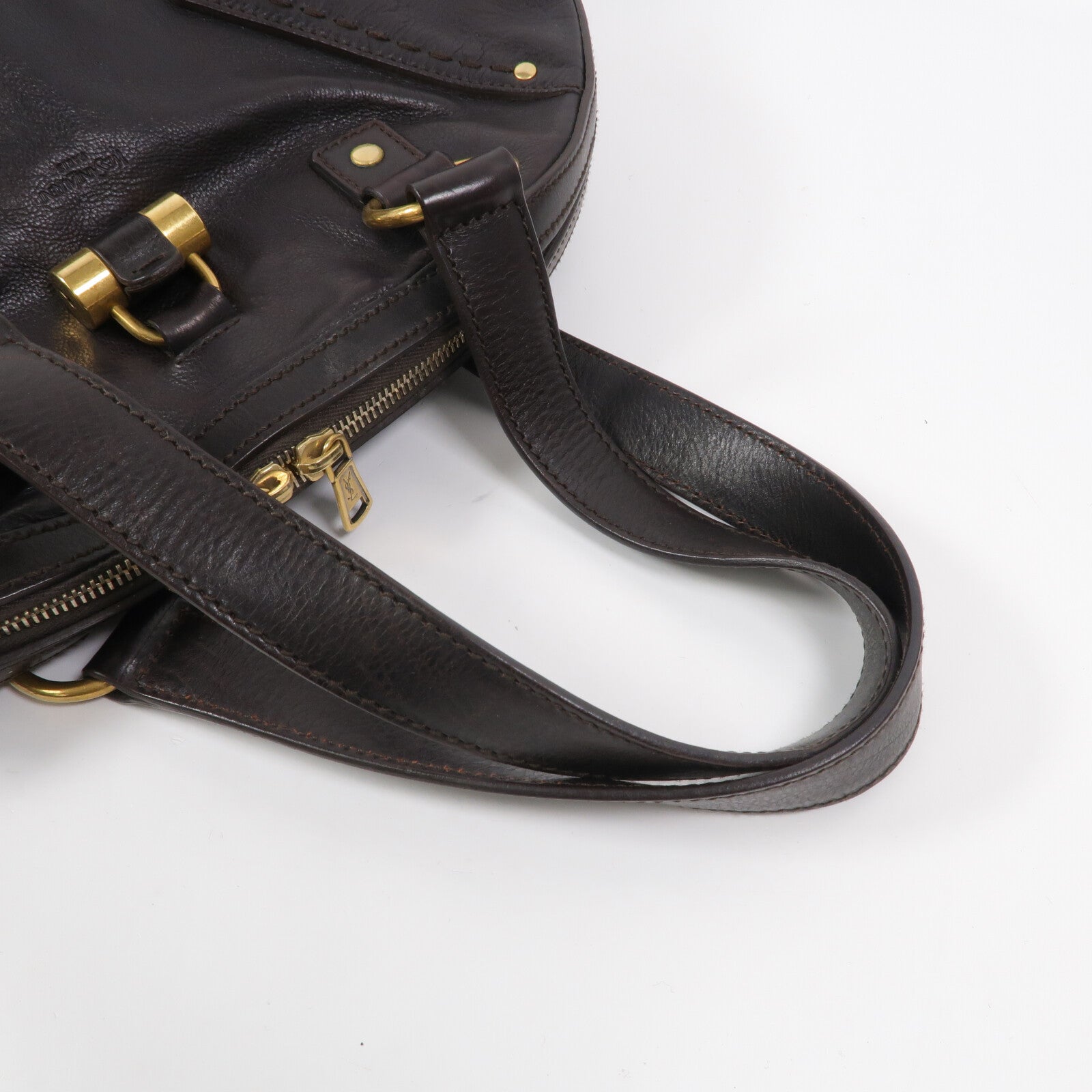 YVES SAINT LAURENT 牛皮皮革Muse Bag手挽袋