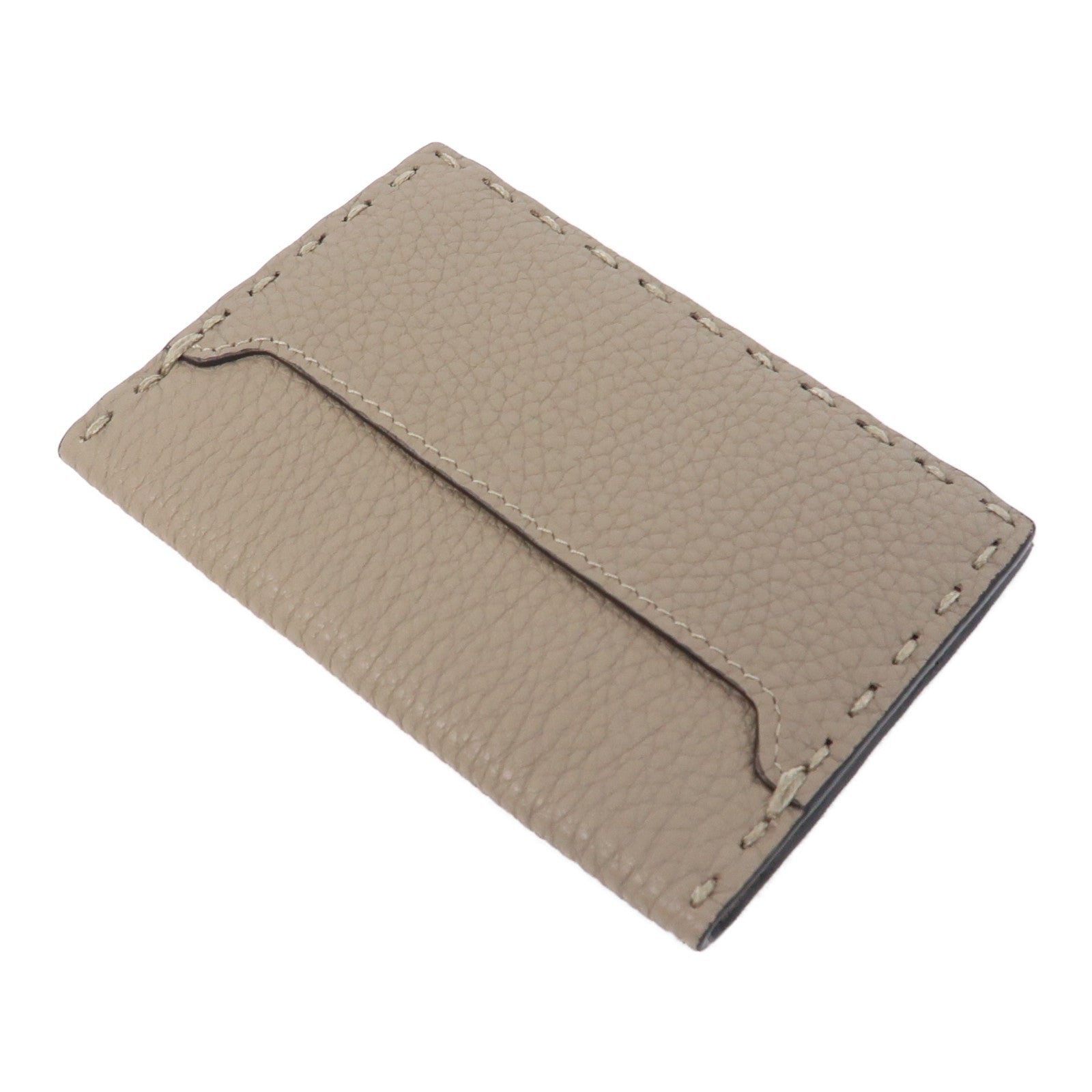 FENDI 【激減優惠】牛皮皮革Card Case卡片套米色