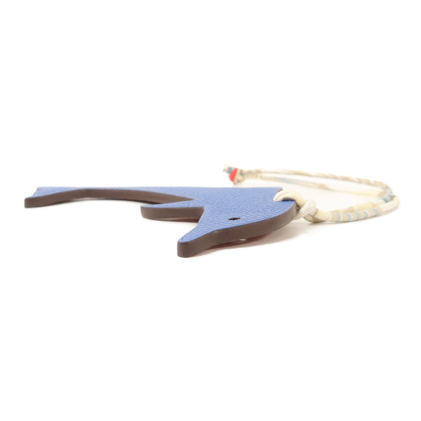 HERMES Epsom/Togo皮革Petit H Dolphin掛飾