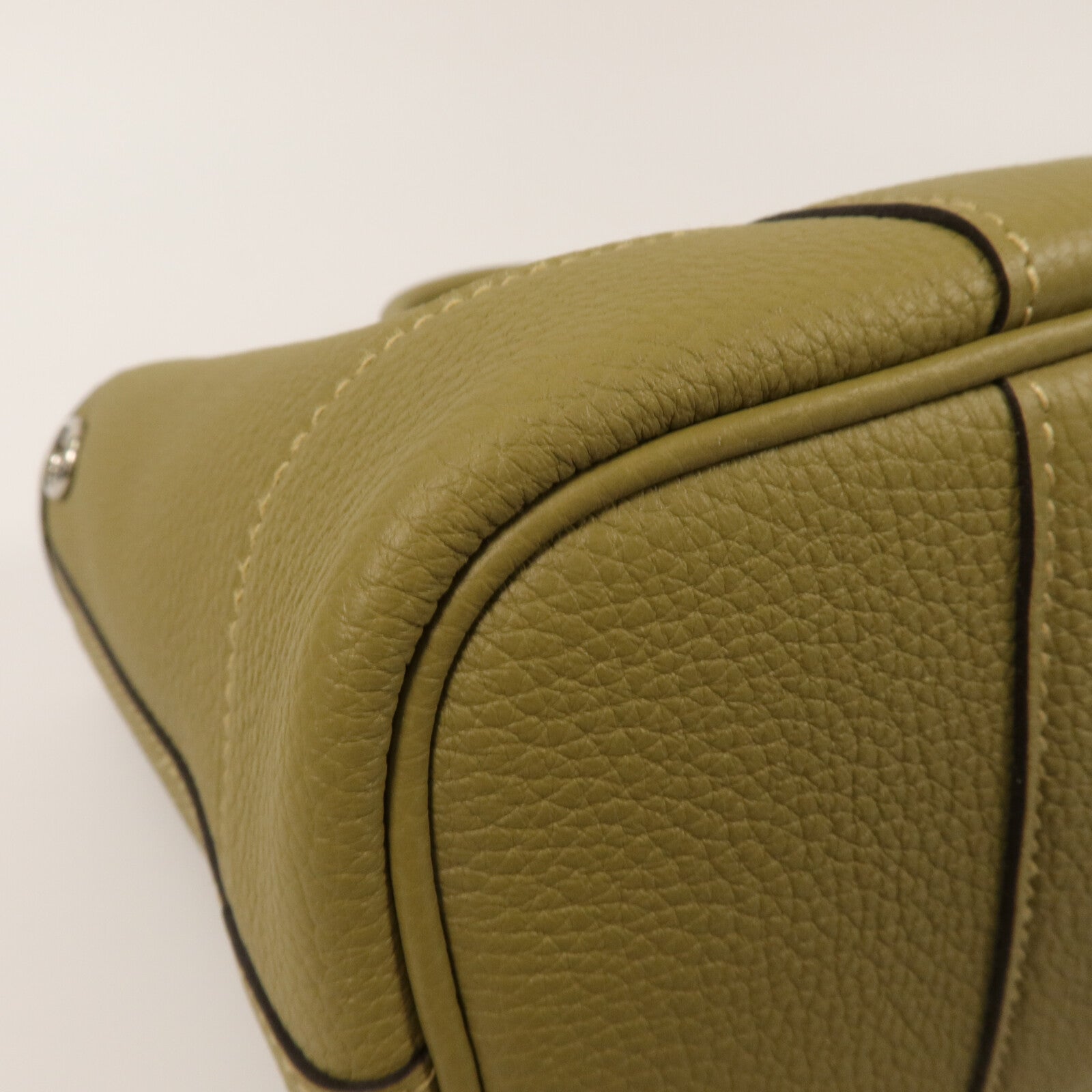 HERMES Negonda皮革Mini Garden Party手挽袋Dune