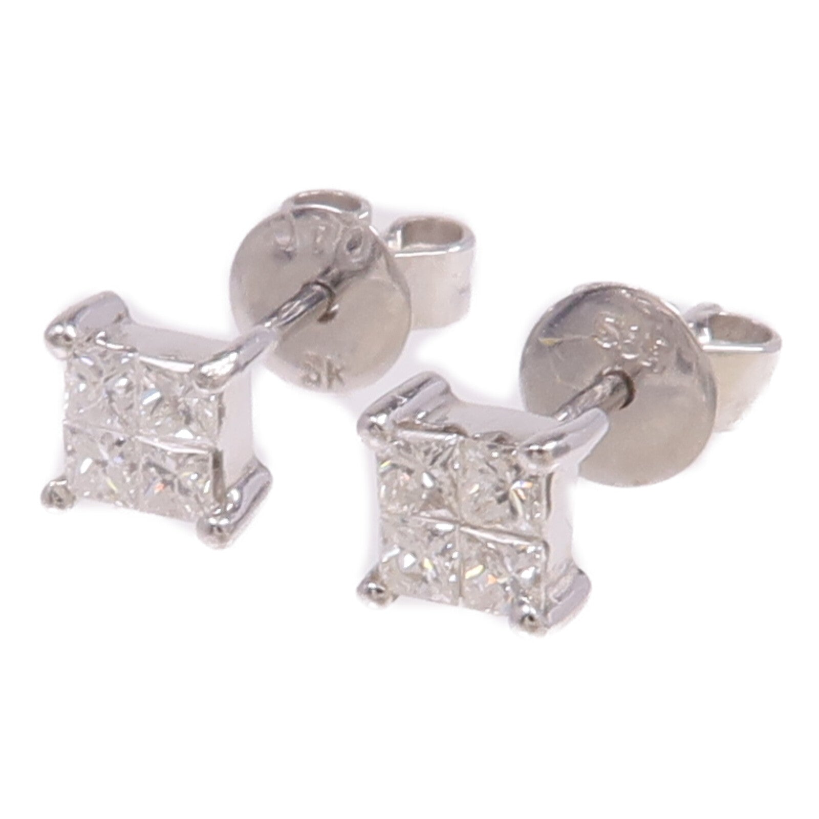 JEWELRY 14K白金Earrings鑽石耳環