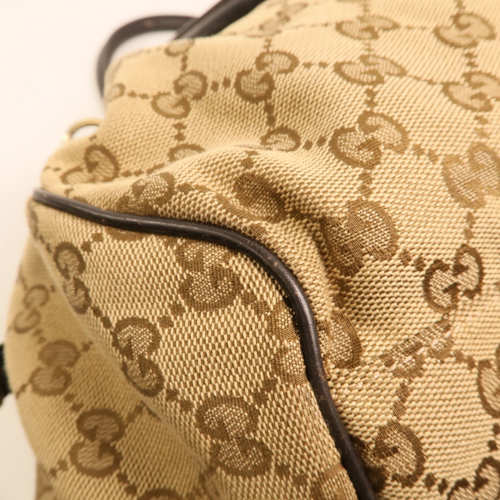 GUCCI 帆布GG Sukey金扣手挽肩背兩用袋