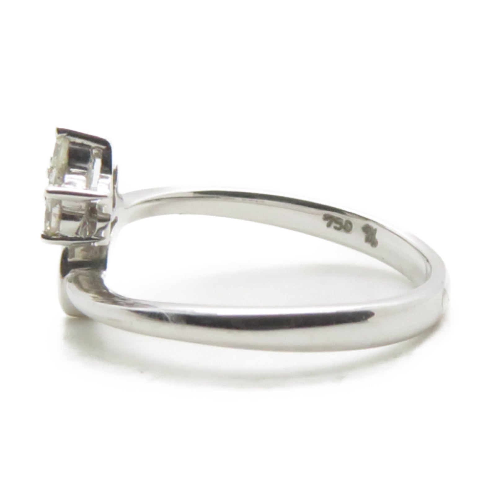JEWELRY 【激減優惠】18K白金Ring 0.15ct鑽石戒指US#5.9
