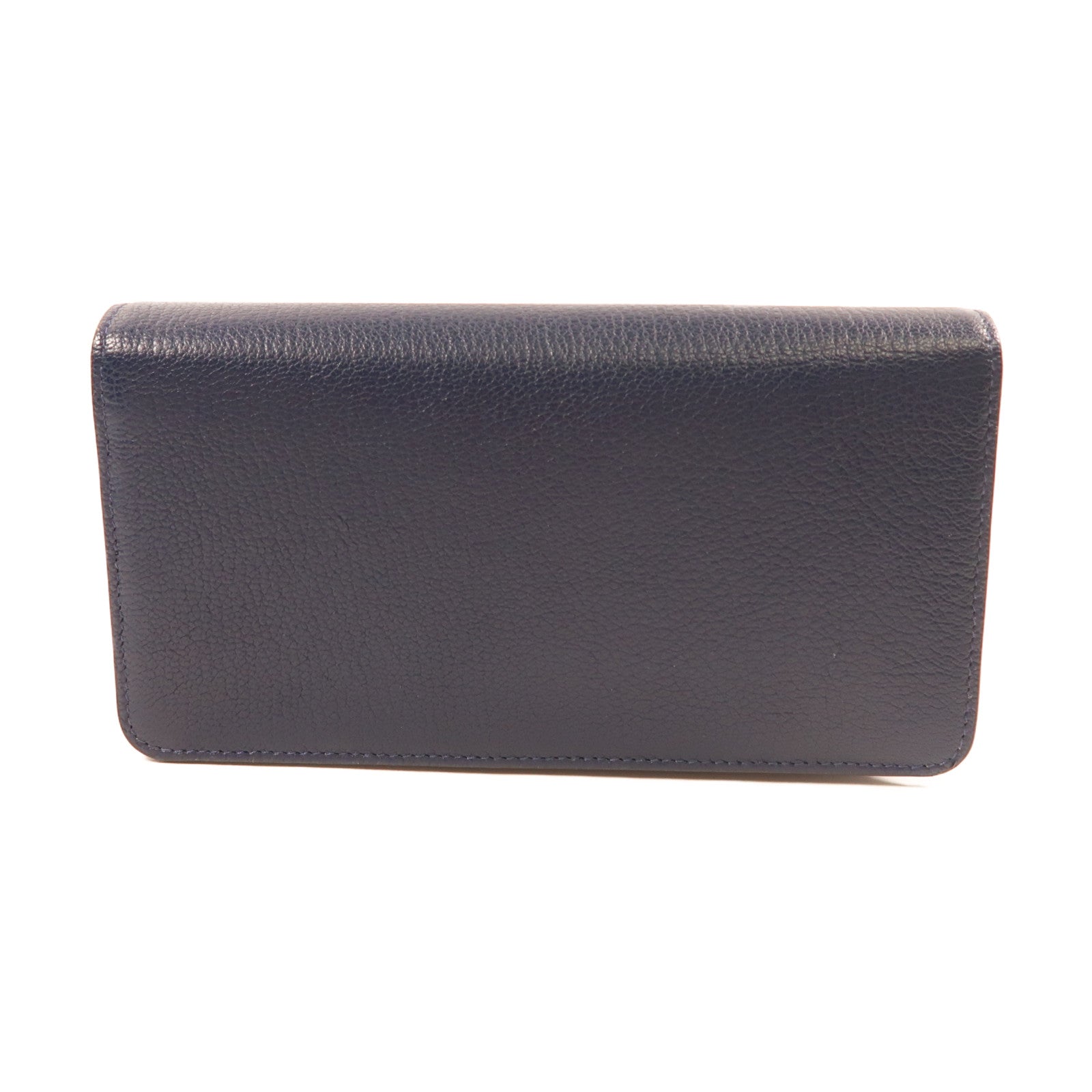 Miu Miu 牛皮皮革Shoulder Bag金扣肩背袋深藍色