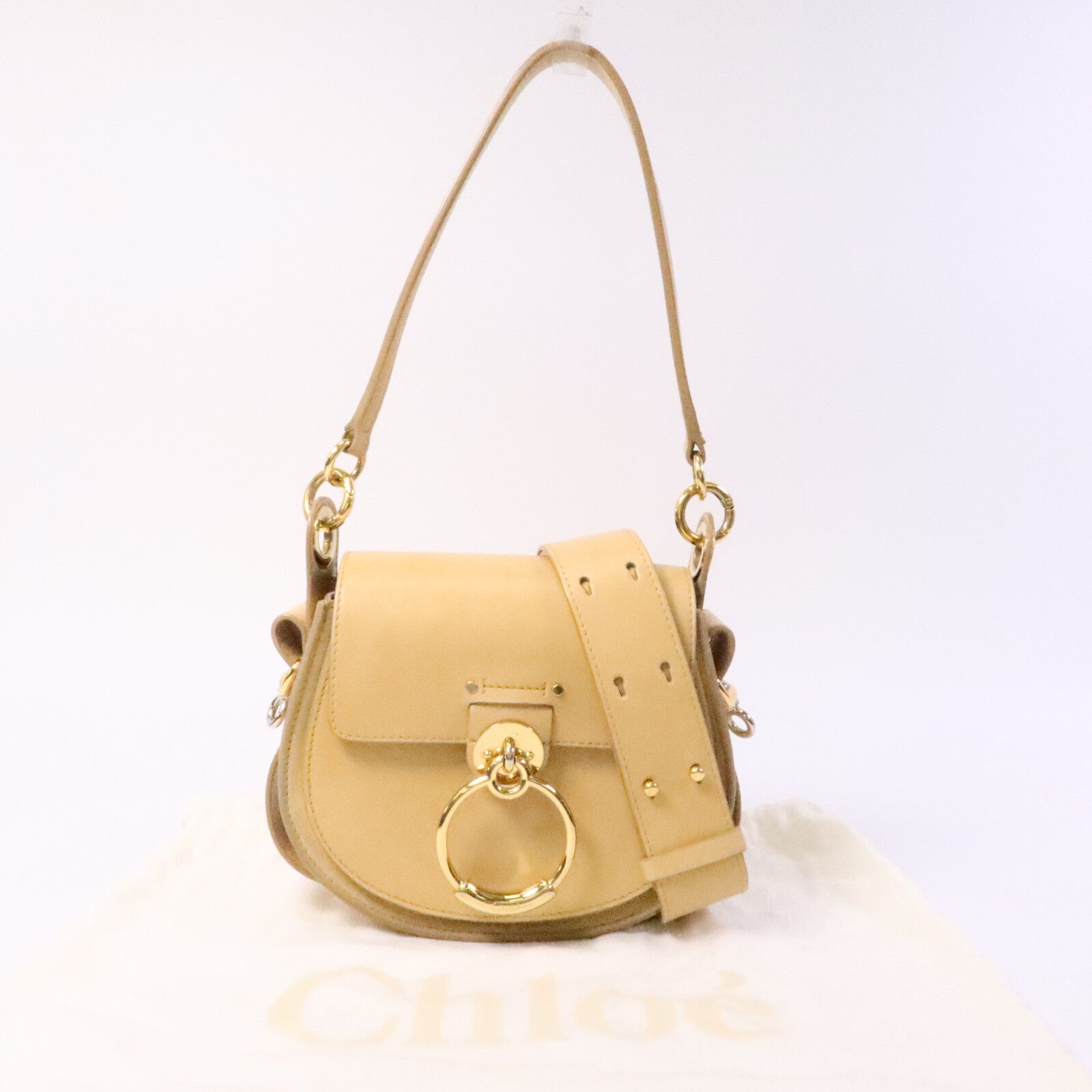 Chloe 牛皮皮革2 Way Shoulder Bag手挽肩背兩用袋