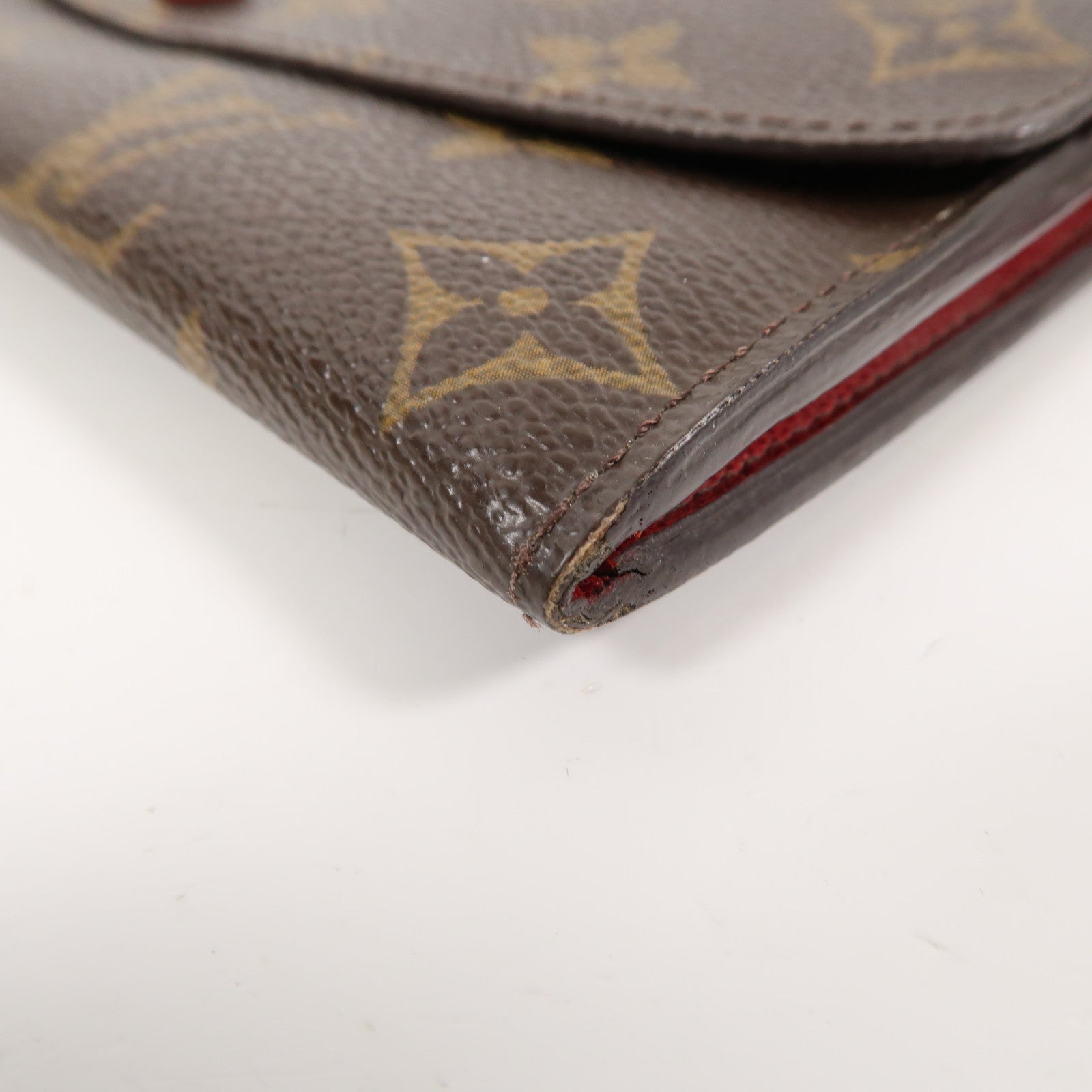 LOUIS VUITTON 【激減優惠】Monogram Emilie Wallet金扣長錢包啡色