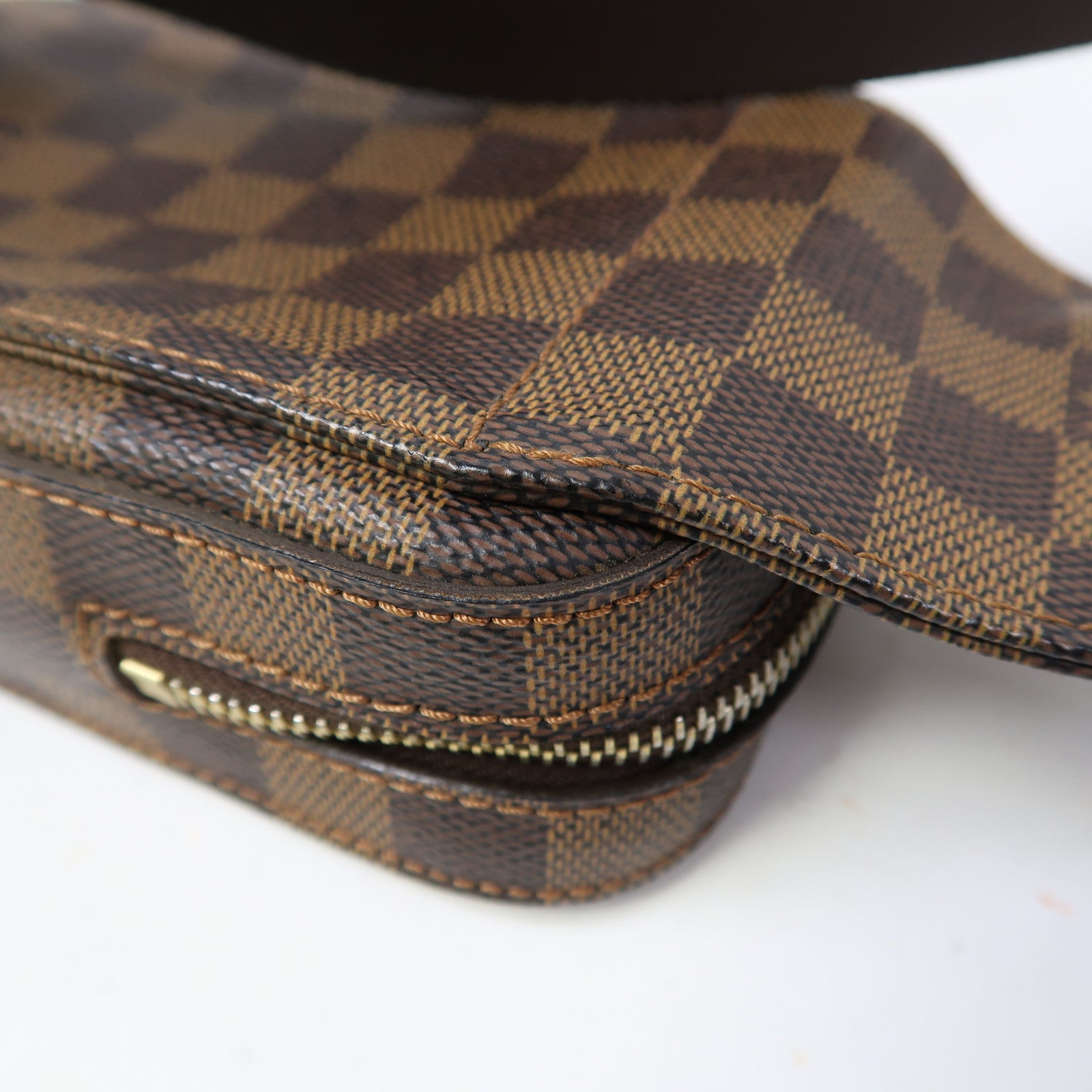 LOUIS VUITTON 【激減優惠】Damier Ebene Geronimos金扣腰包啡色