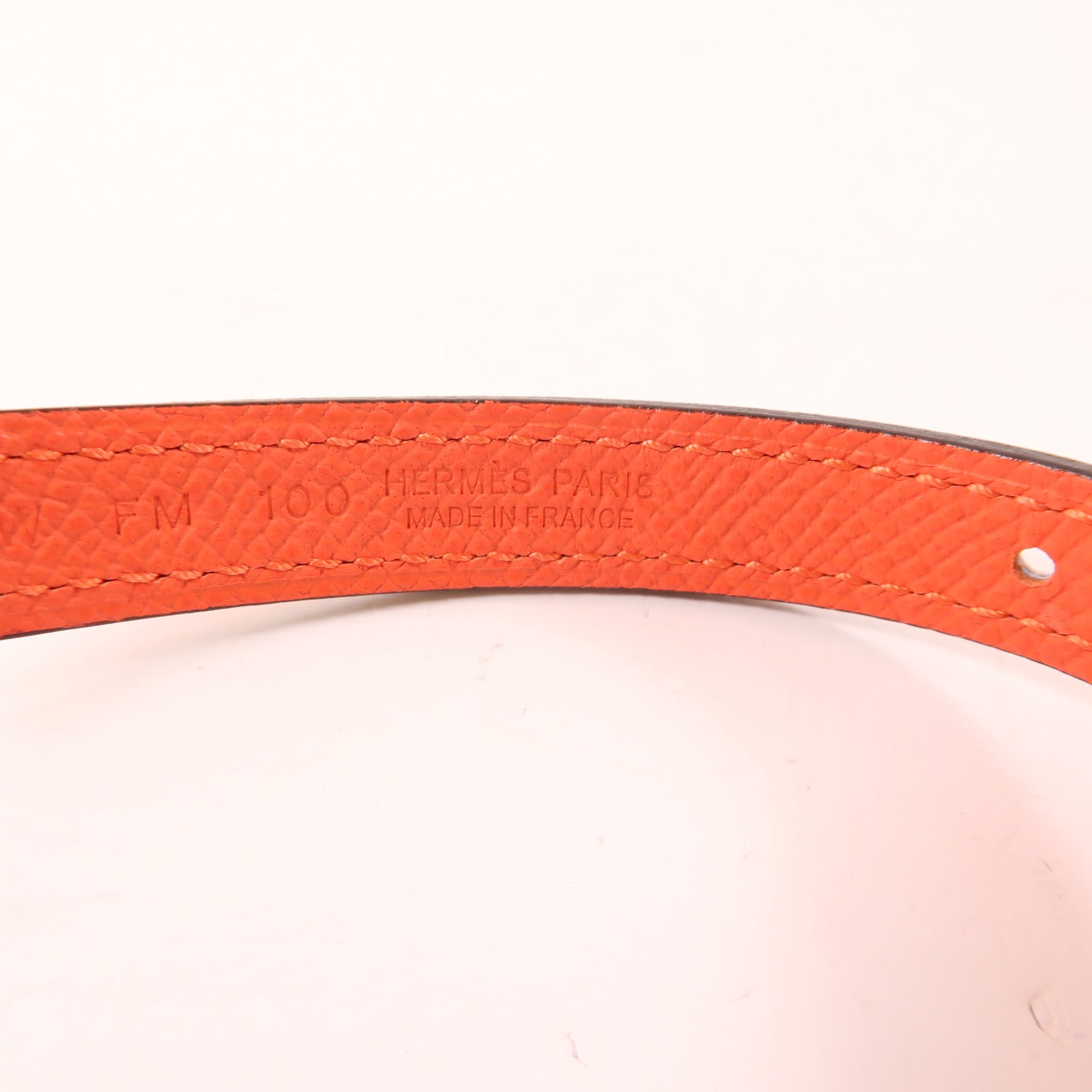 HERMES 【激減優惠】Swift皮革Belt金扣皮帶Rose Sakura