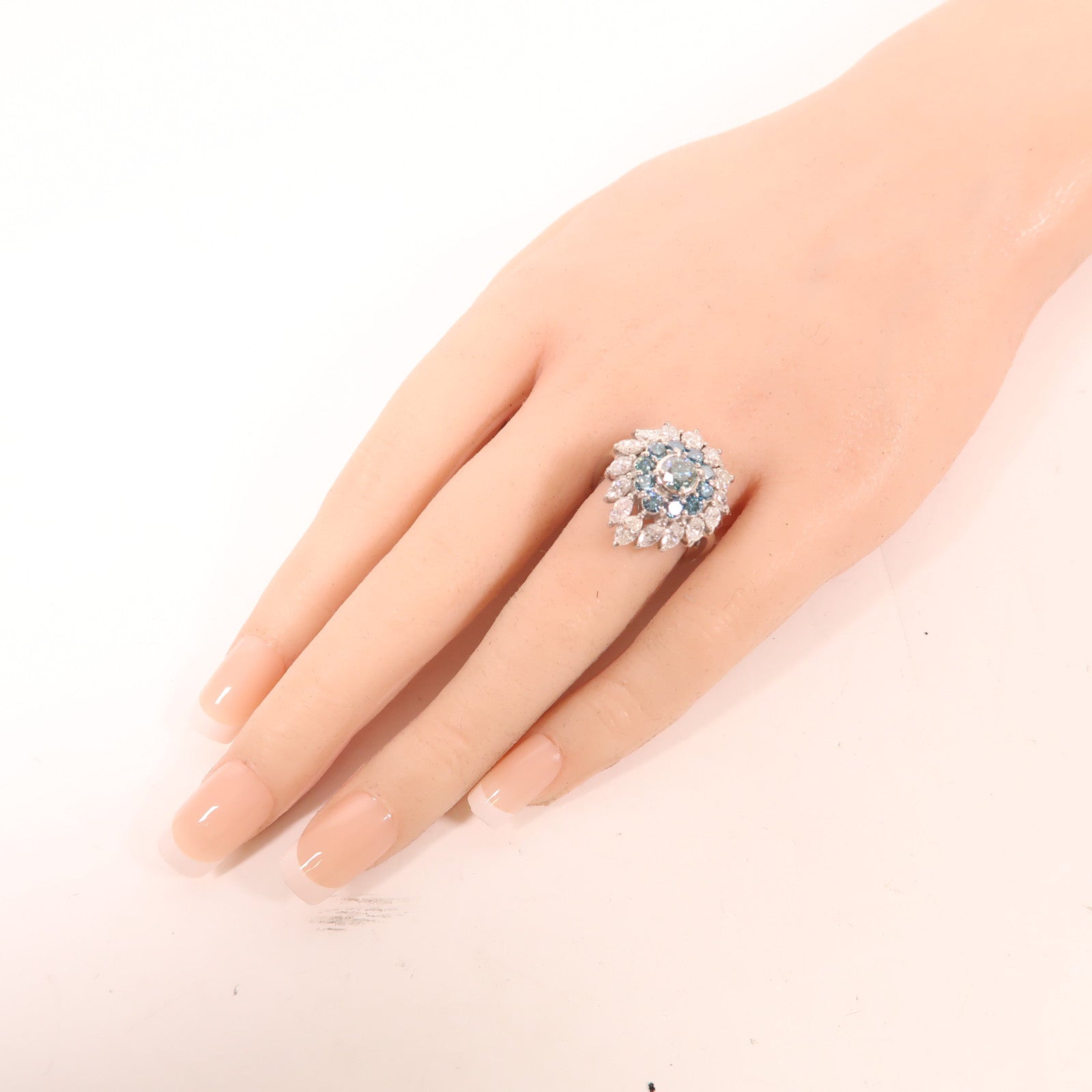 JEWELRY 【激減優惠】PT900鉑金Diamond Ring 0.63ct鑽石 2.8鑽石戒指US#6