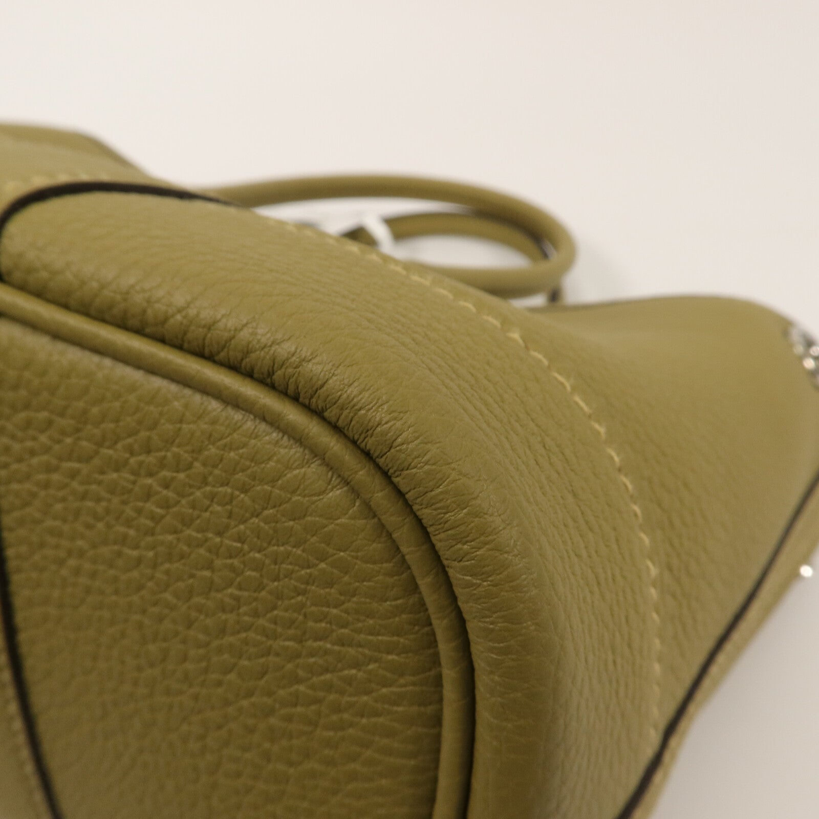 HERMES Negonda皮革Mini Garden Party手挽袋Dune