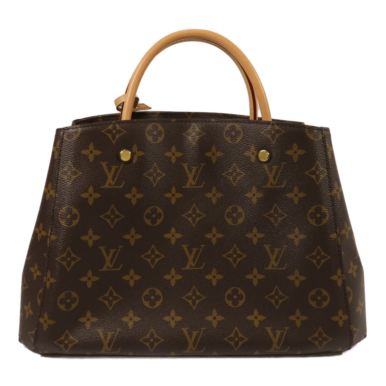 LOUIS VUITTON Monogram Montaigne BB手挽肩背兩用袋棕色