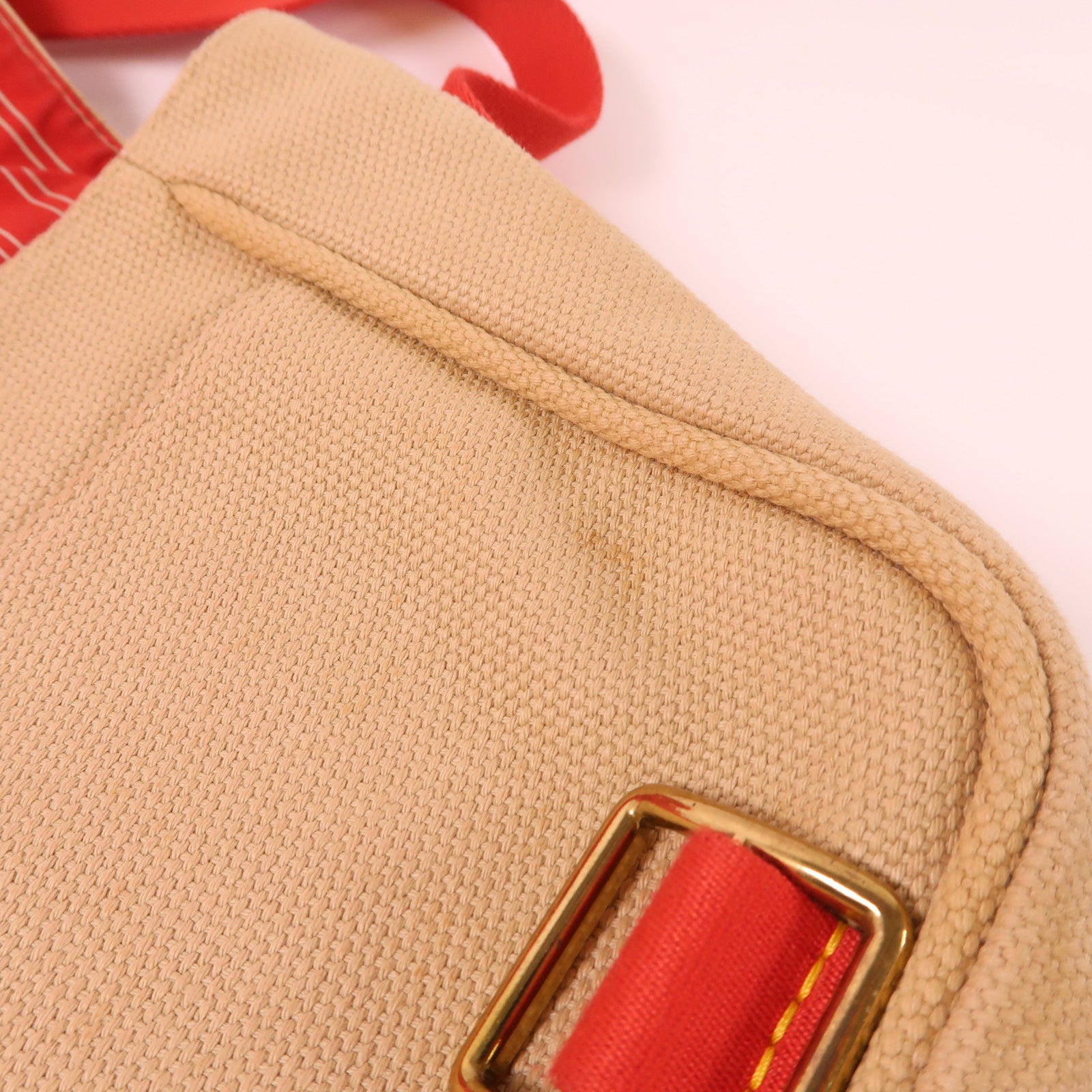 LOUIS VUITTON 帆布Antigua Besace PM金扣肩背袋