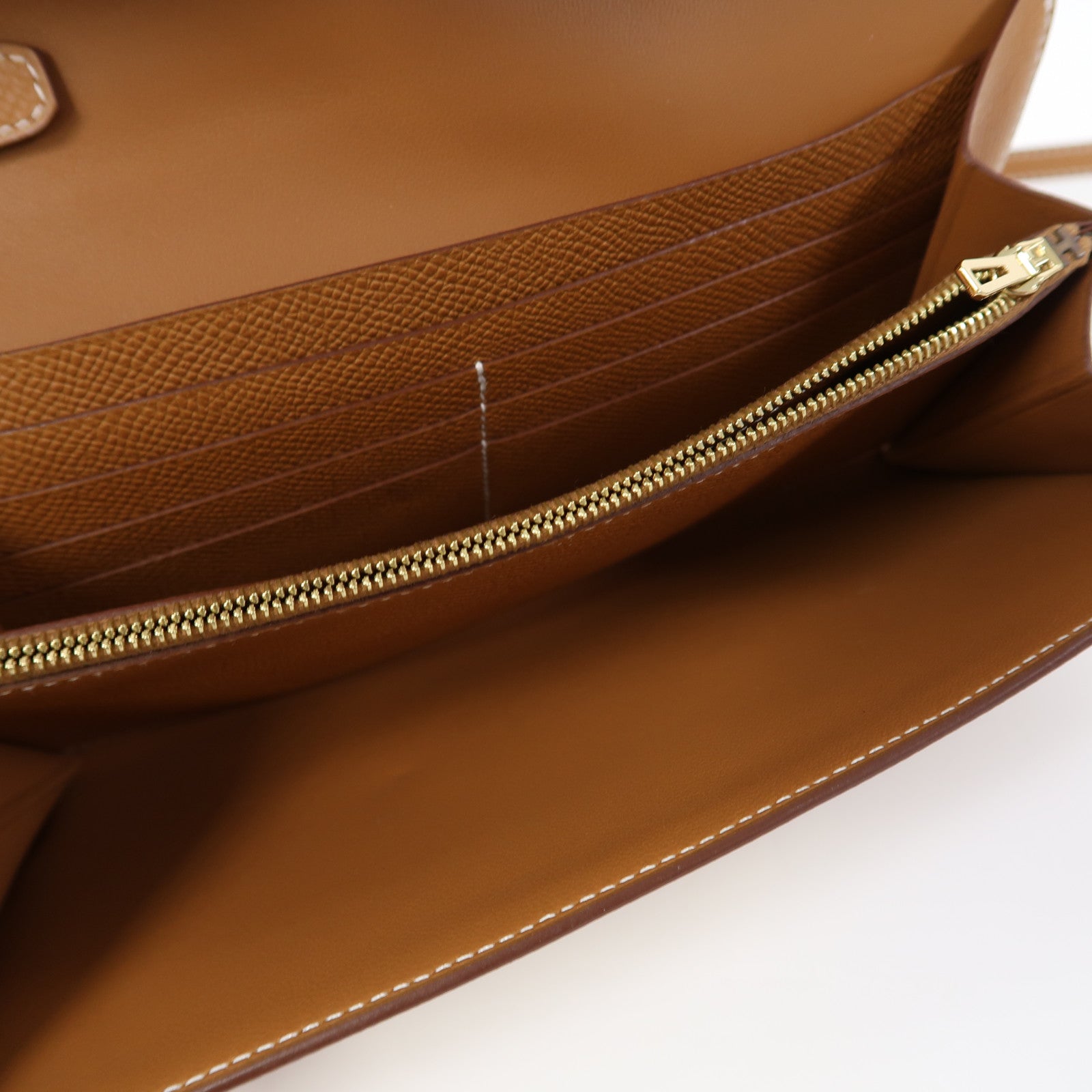 HERMES Epsom皮革Constance To Go金扣肩背袋金色