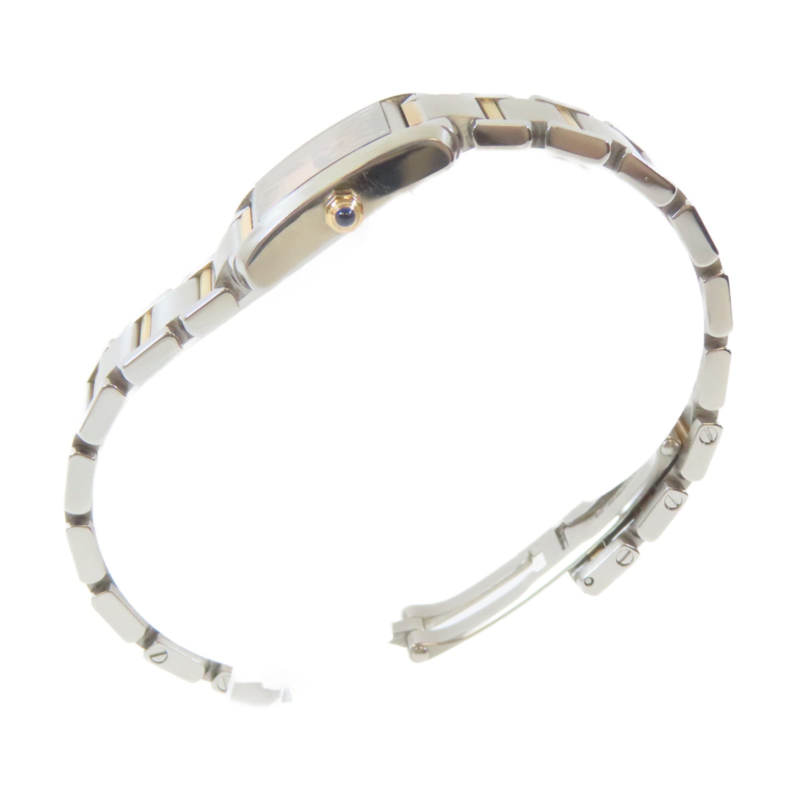 CARTIER Tank Francaise 18K黃金/不鏽鋼手錶石英機芯金色