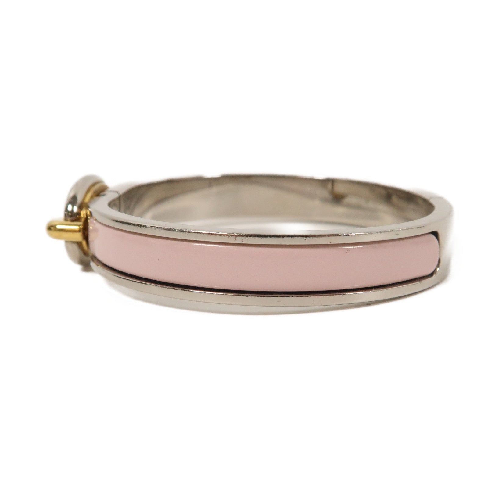 HERMES 琺瑯/金屬Mini Clic Chaine d'Ancre Bracelet手鐲粉紅色