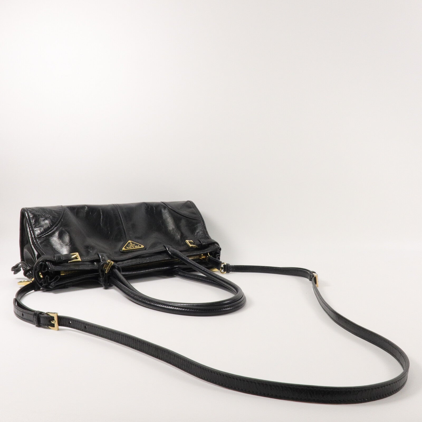 PRADA 牛皮皮革Bonnie Medium手挽肩背兩用袋