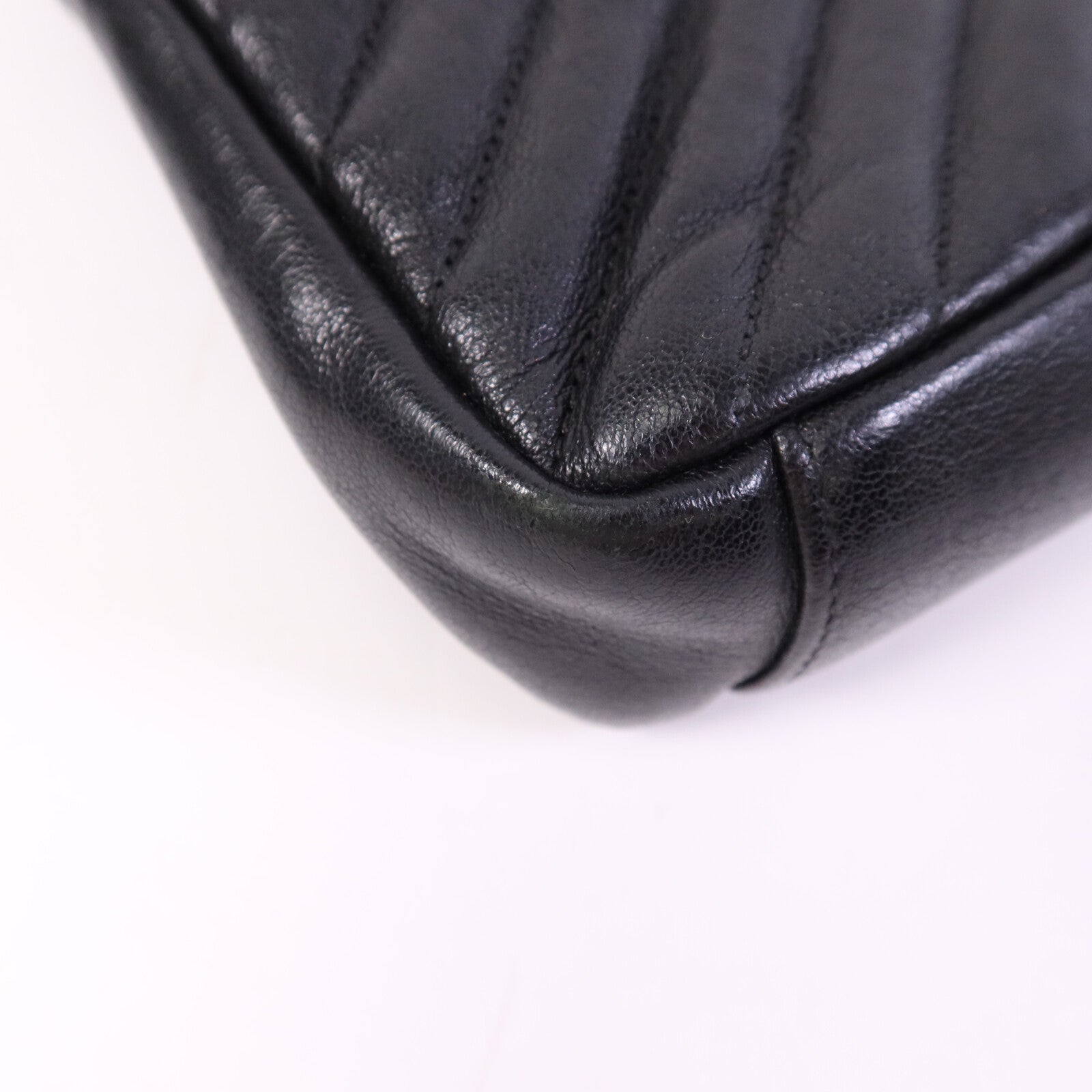 YVES SAINT LAURENT 牛皮皮革2 Way Shoulder Bag金扣手挽肩背兩用袋
